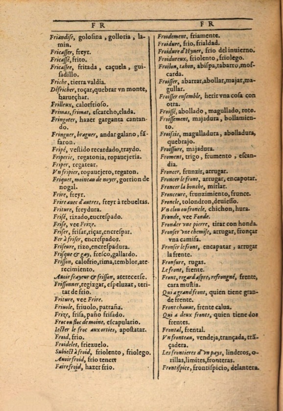 1607 - Marc Orry - Trésor des deux langues espagnole et française (Première et Seconde parties) - ÖNB Wien
