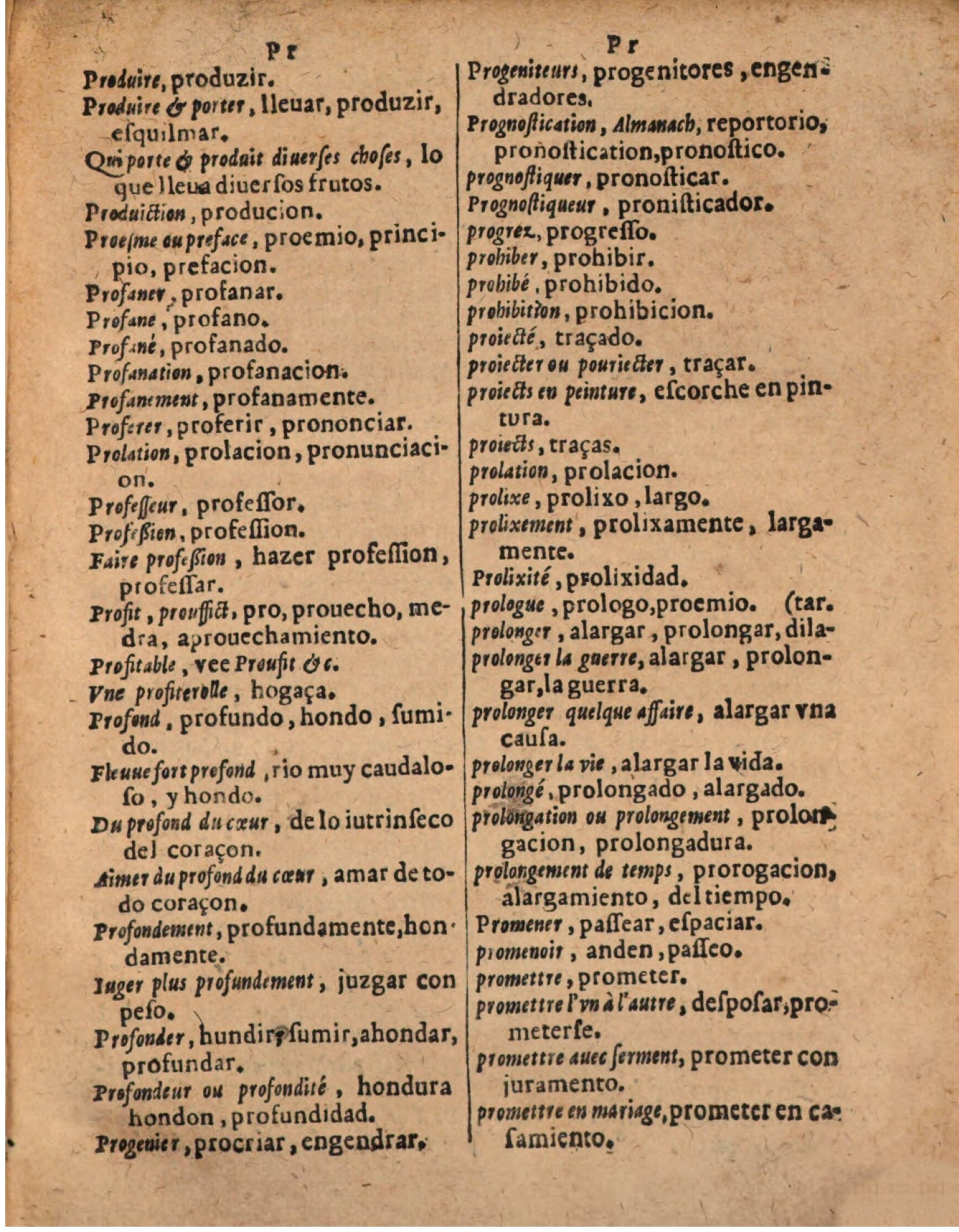 1624 - Hubert Antoine - Trésor des deux langues espagnole et française (Seconde partie) - BSB Munich