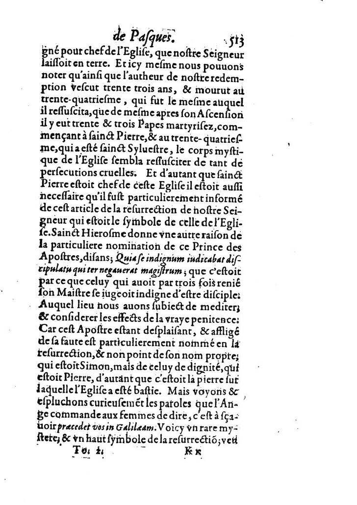 1607 - Nicolas Du Fossé - Trésor quadragésimal - T 02 - BM Lyon