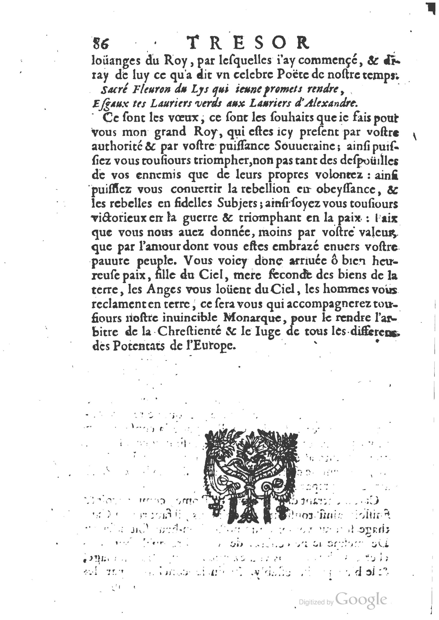 1654 - Michel Bobin - Trésor des harangues, remontrances et oraisons funèbres - BM Lyon
