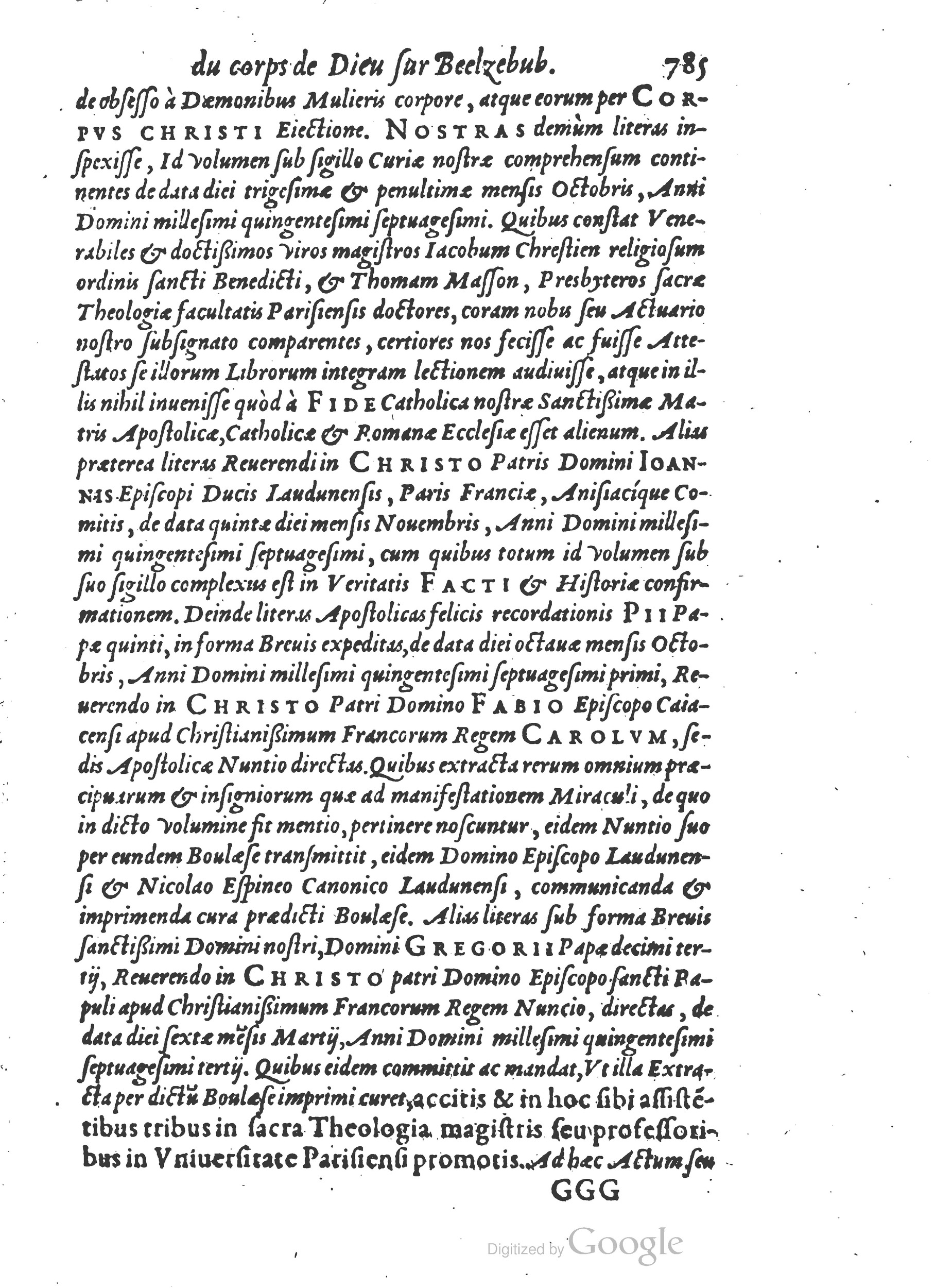 1578 - Nicolas Chesneau - Trésor et entière histoire de la triomphante victoire du corps de Dieu sur l’esprit malin - British Library 1578 - Nicolas Chesneau - Trésor et entière histoire de la triomphante victoire du corps de Dieu sur l’esprit malin - British Library