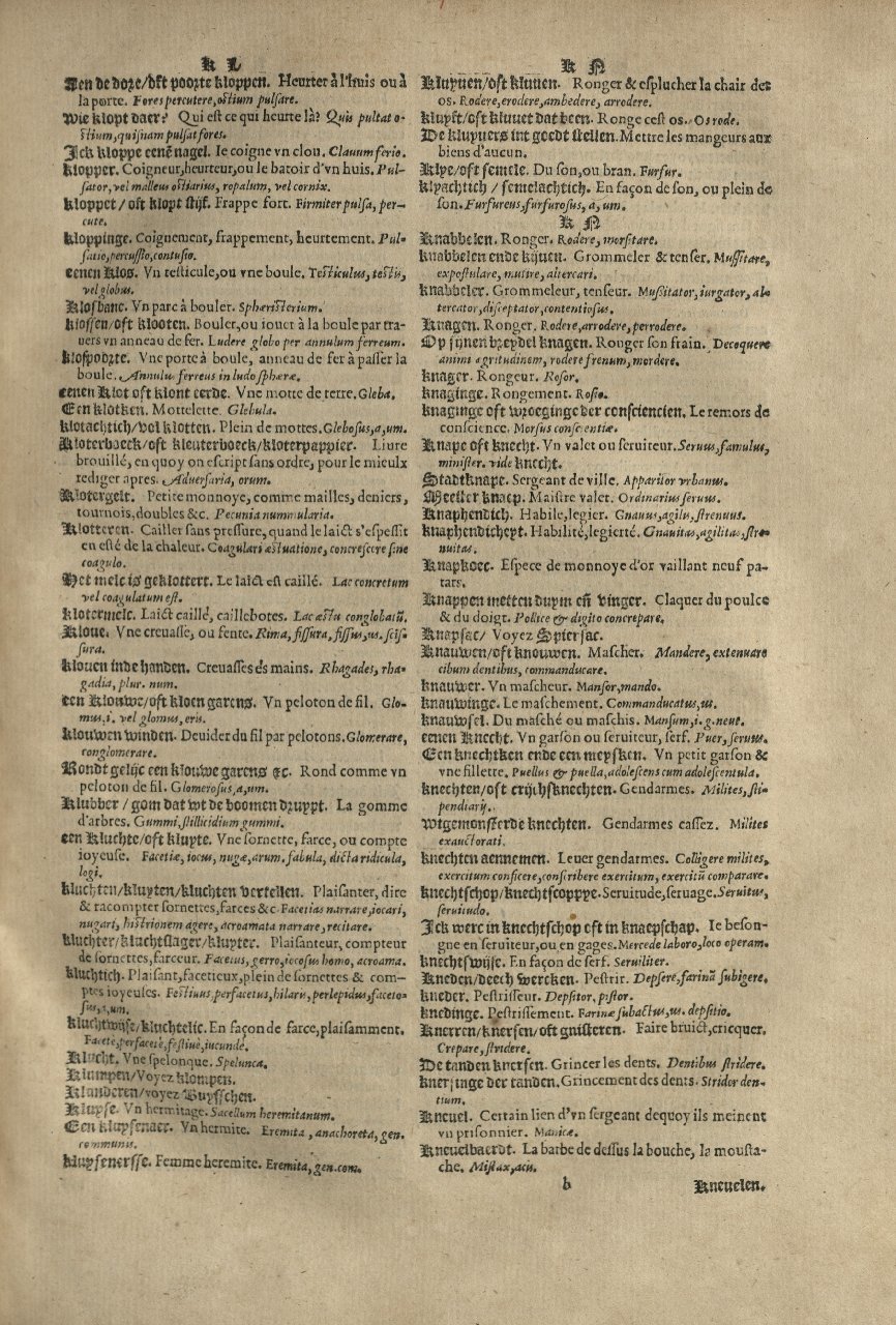 1573 - Christophe Plantin - Trésor du langage bas-allemand - Greifswald
