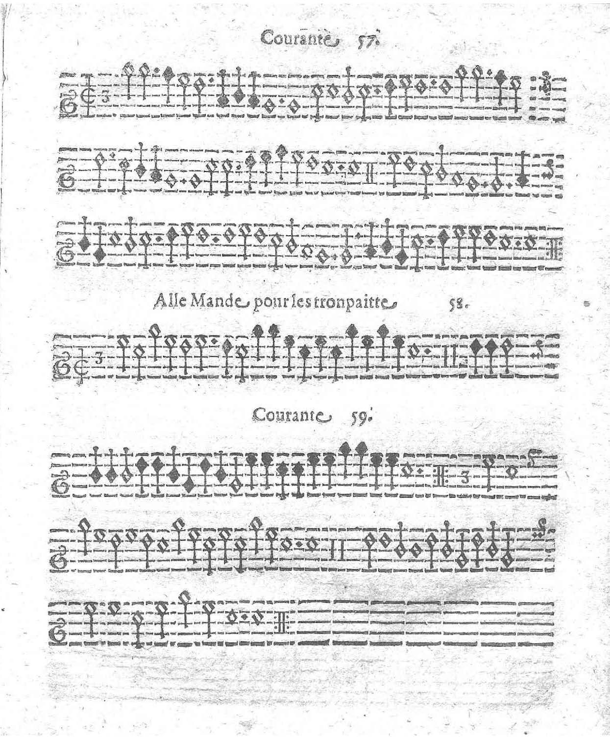 1621 - Jehan Weidnern - Trésor de toutes sortes de danses nouvelles à la française, allemande, espagnole, et italienne, à cinq et six parties - Vatican Apostolic Library