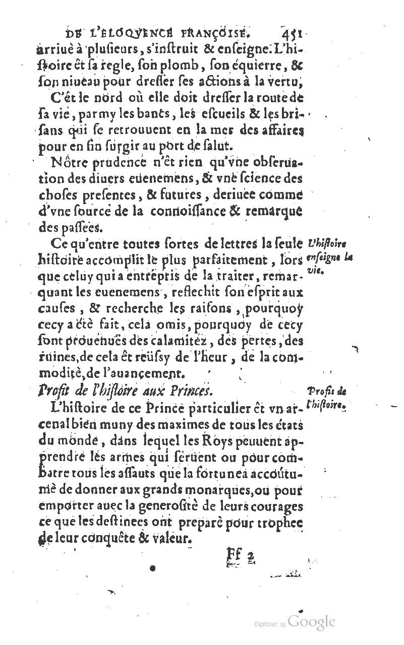 1610 - Louis Coste - Trésor de l’éloquence française (Seconde partie) - BM Lyon