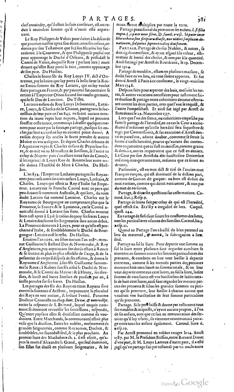 1629 - Veuve Nicolas Buon - Trésor du droit français (29620 T. 2) - BM Lyon
