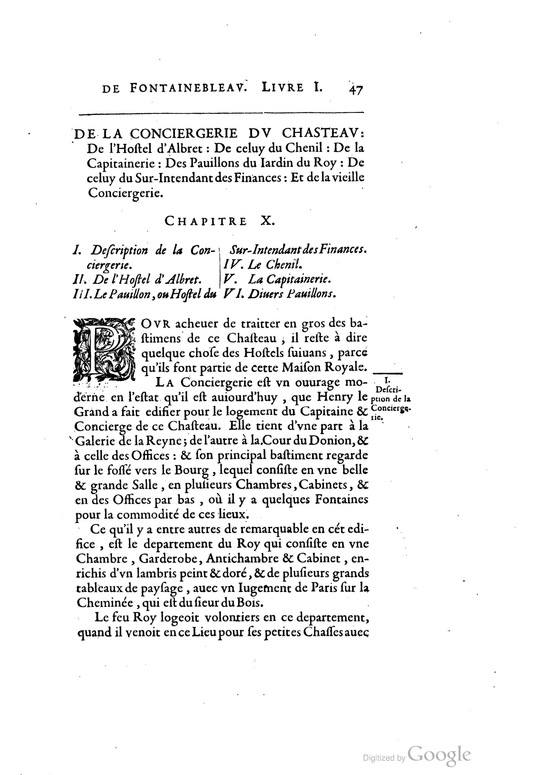 1642 - Sébastien Cramoisy - Trésor des merveilles de la maison royale de Fontainebleau - BM Lyon