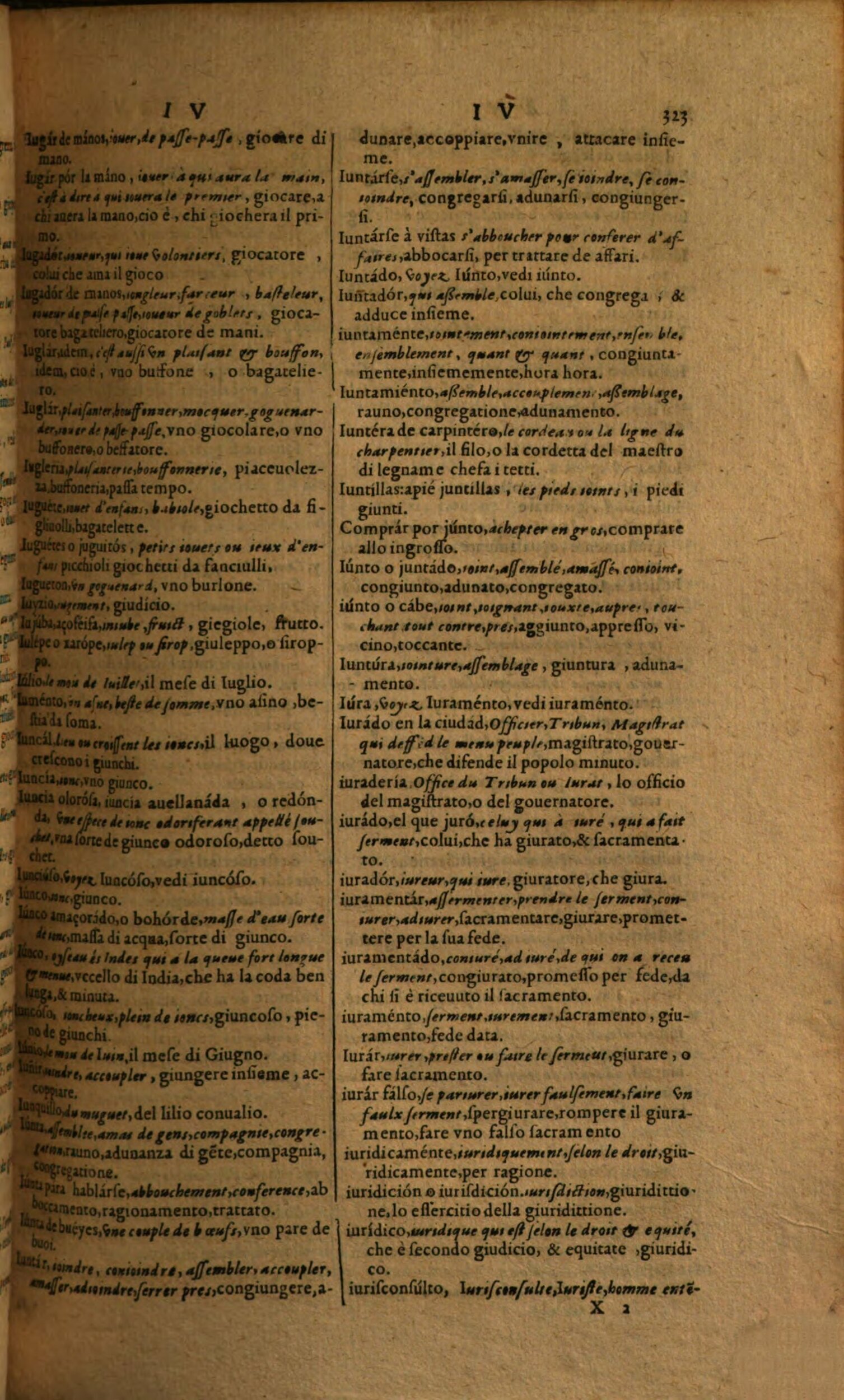 1617 - Samuel Crespin - Trésor des trois langues espagnole, française et italienne (Première partie) - Regensburg