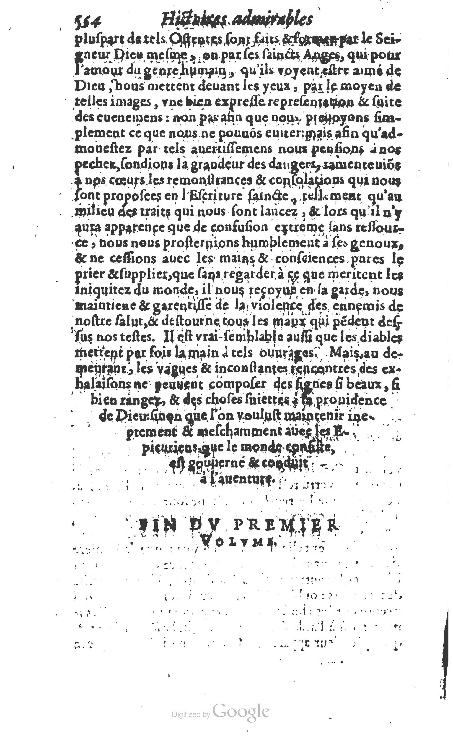 1610 - Paul Marceau - Trésor d’histoires admirables et mémorables - Princeton