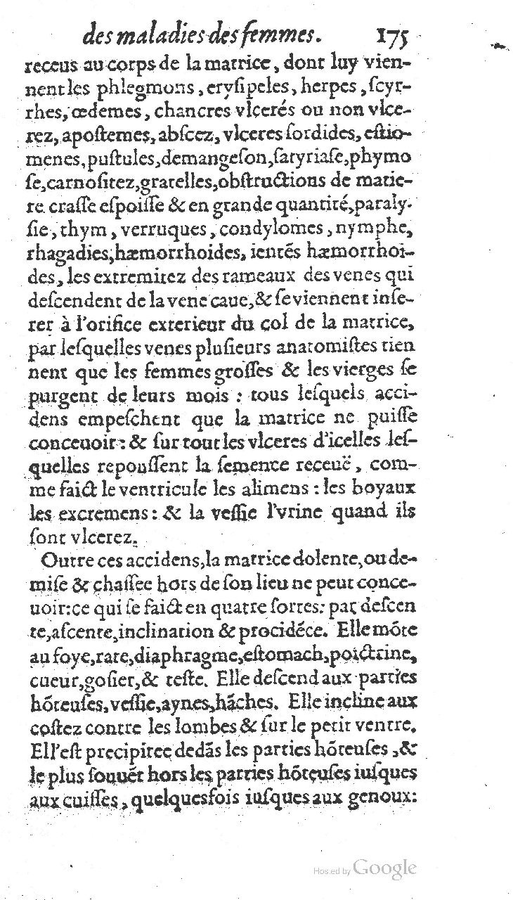 1585 - Jacques du Puis - Trésor des remèdes secrets pour les maladies des femmes - BnF