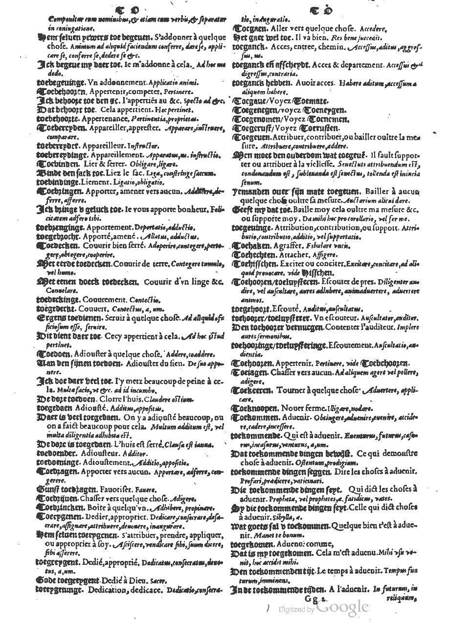 1573 - Christophe Plantin - Trésor du langage bas-allemand - BM Lyon