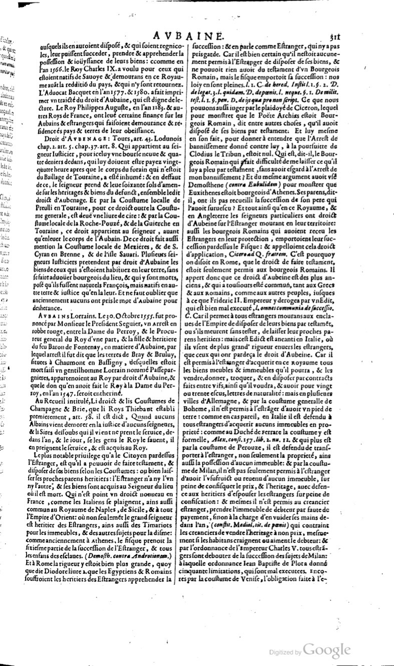 1629 - Veuve Nicolas Buon - Trésor du droit français (29620 T. 1) - BM Lyon