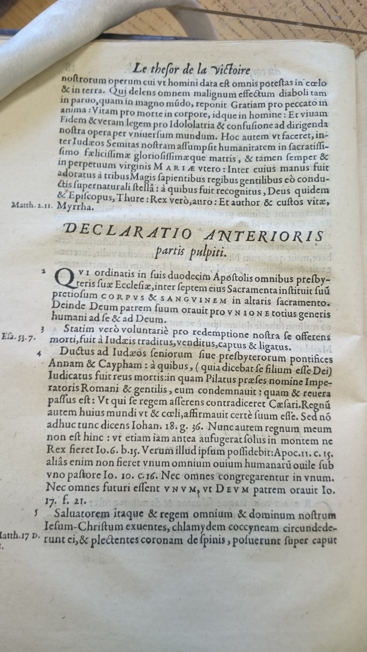 1578 - Nicolas Chesneau - Trésor et entière histoire de la triomphante victoire du corps de Dieu sur l’esprit malin - Douai Quincy