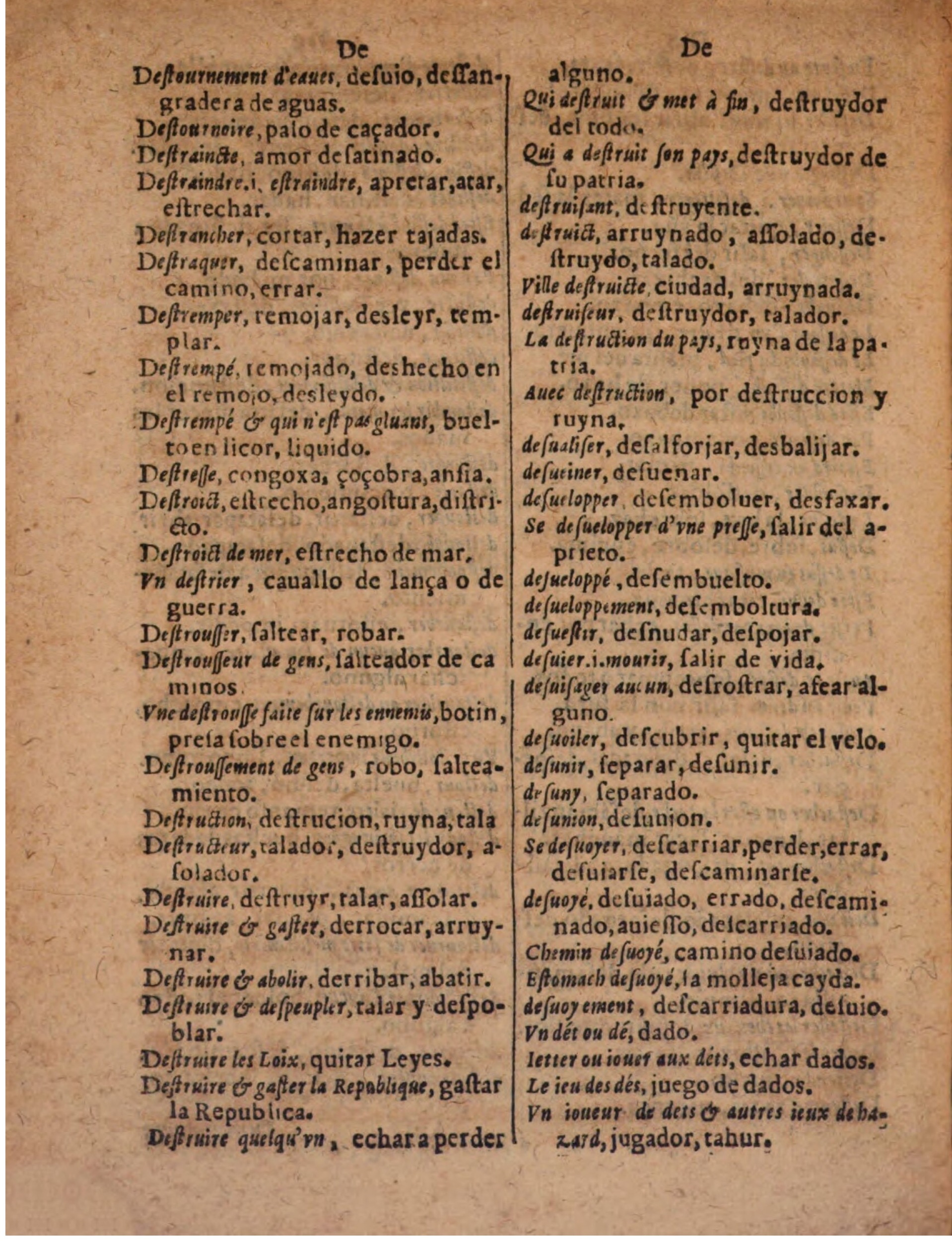 1624 - Hubert Antoine - Trésor des deux langues espagnole et française (Seconde partie) - BSB Munich