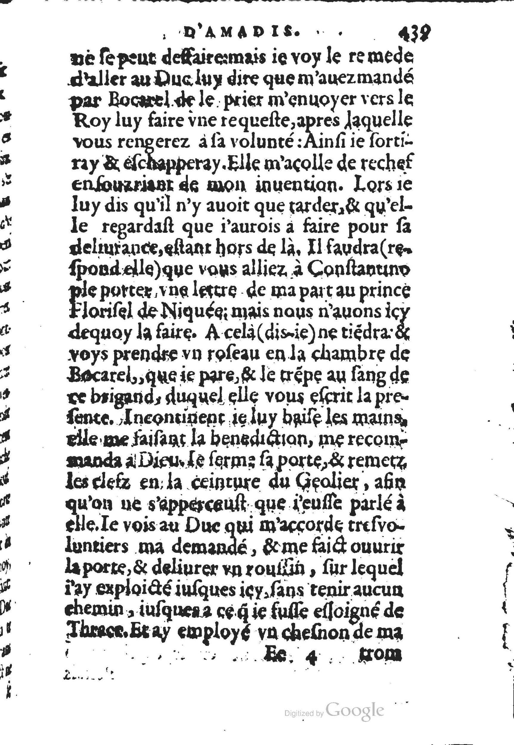 1560 - Jean d’Ogerolles et Gabriel Cotier Lyon - Trésor des Amadis - BSB Munich