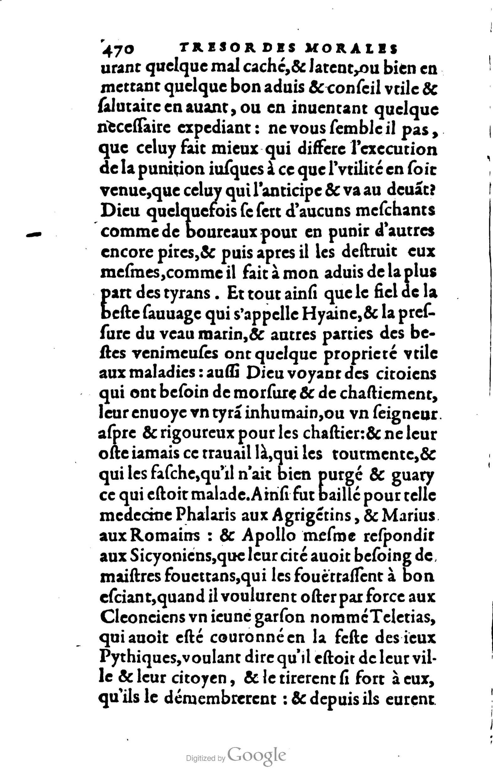 1578 - Jean Poupy - Trésor des morales de Plutarque - BSB Munich