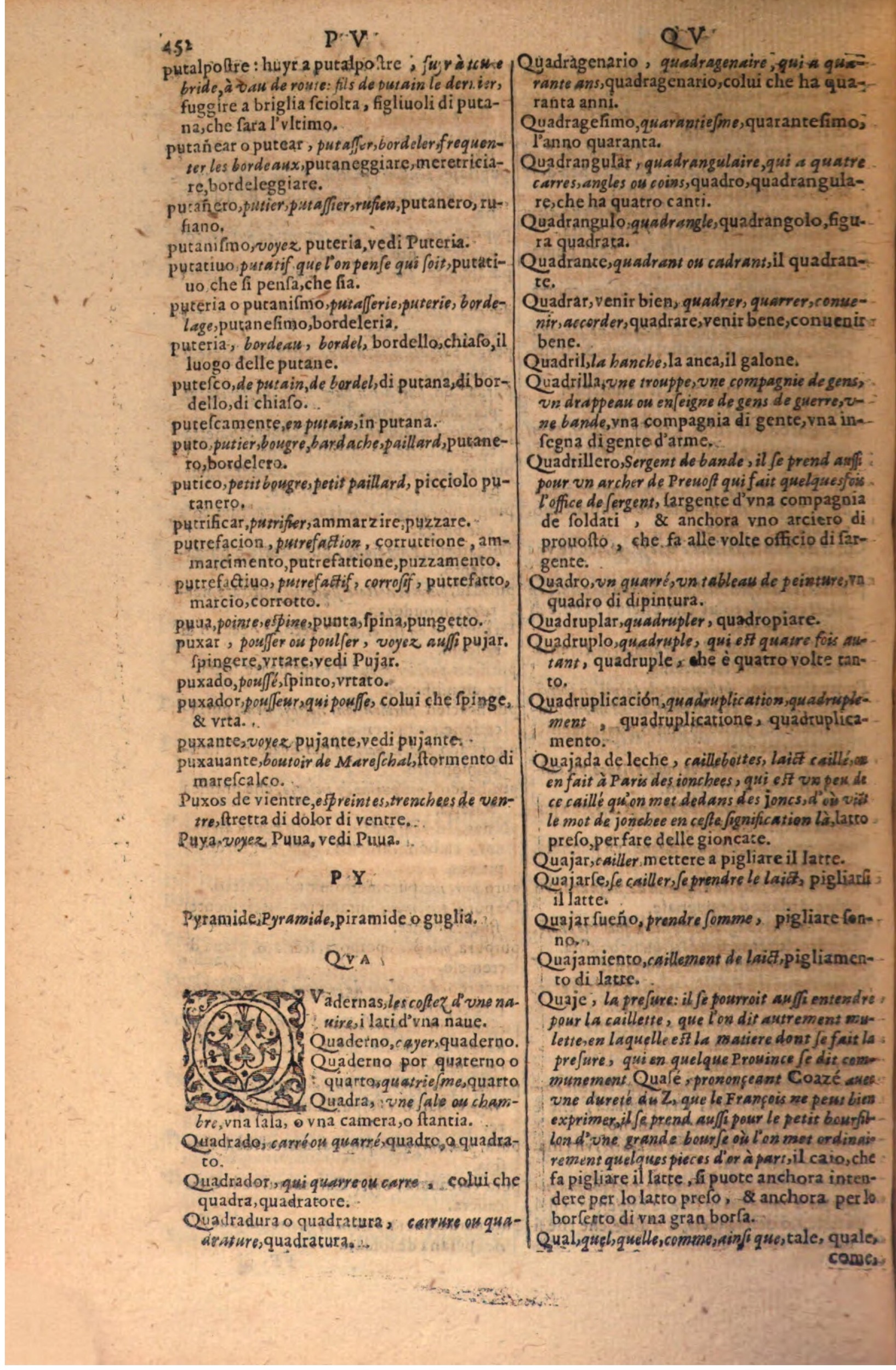 1606 - Samuel Crespin - Thresor des trois langues, francoise, italiene et espagnolle - BSB Munich