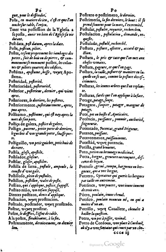 1621 - Adrian Tiffaine - Trésor des deux langues espagnole et française - BM Lyon