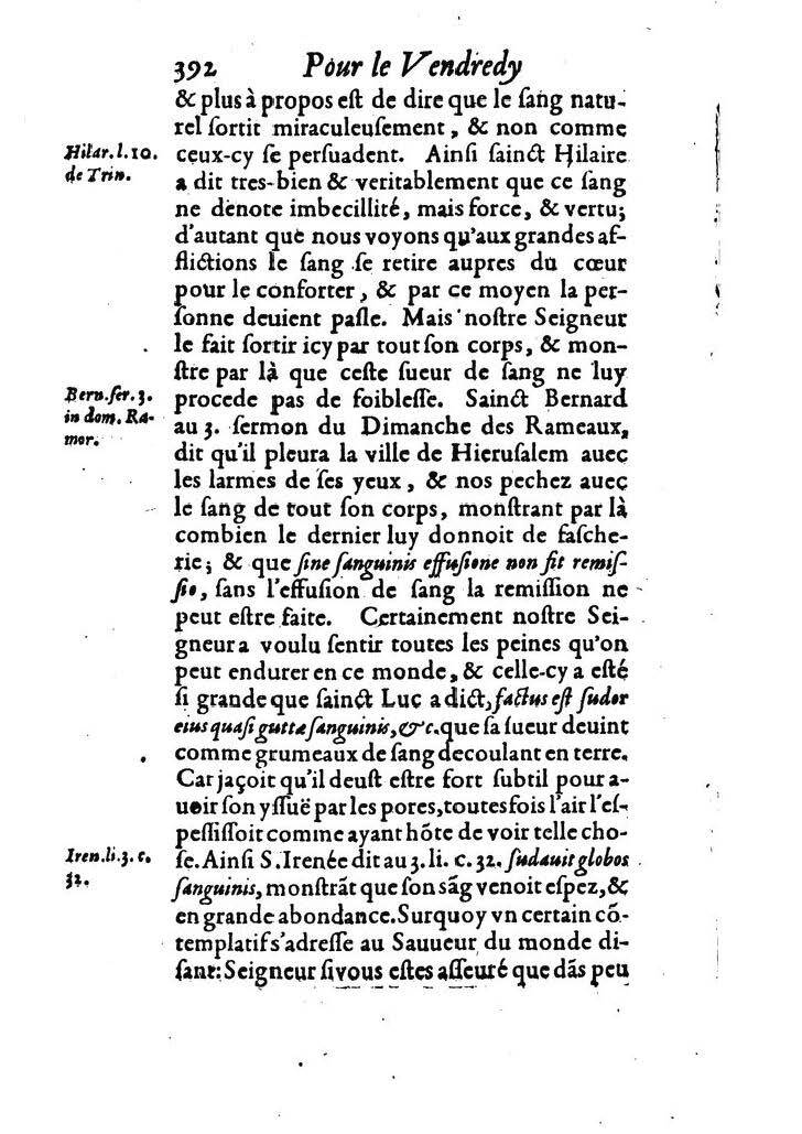 1607 - Nicolas Du Fossé - Trésor quadragésimal - T 02 - BM Lyon