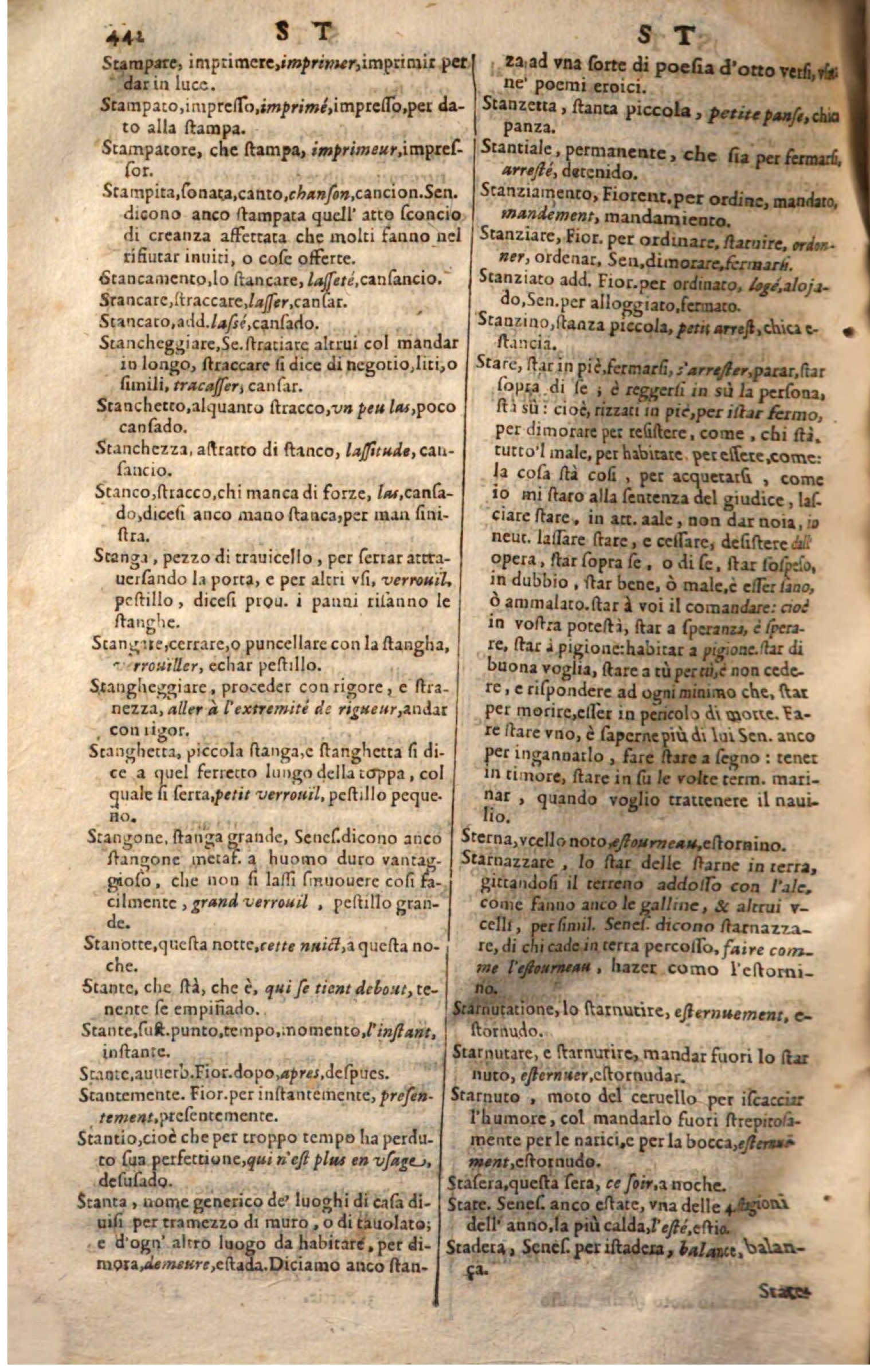 1644 - Jacques Crespin - Trésor des trois langues - Passau