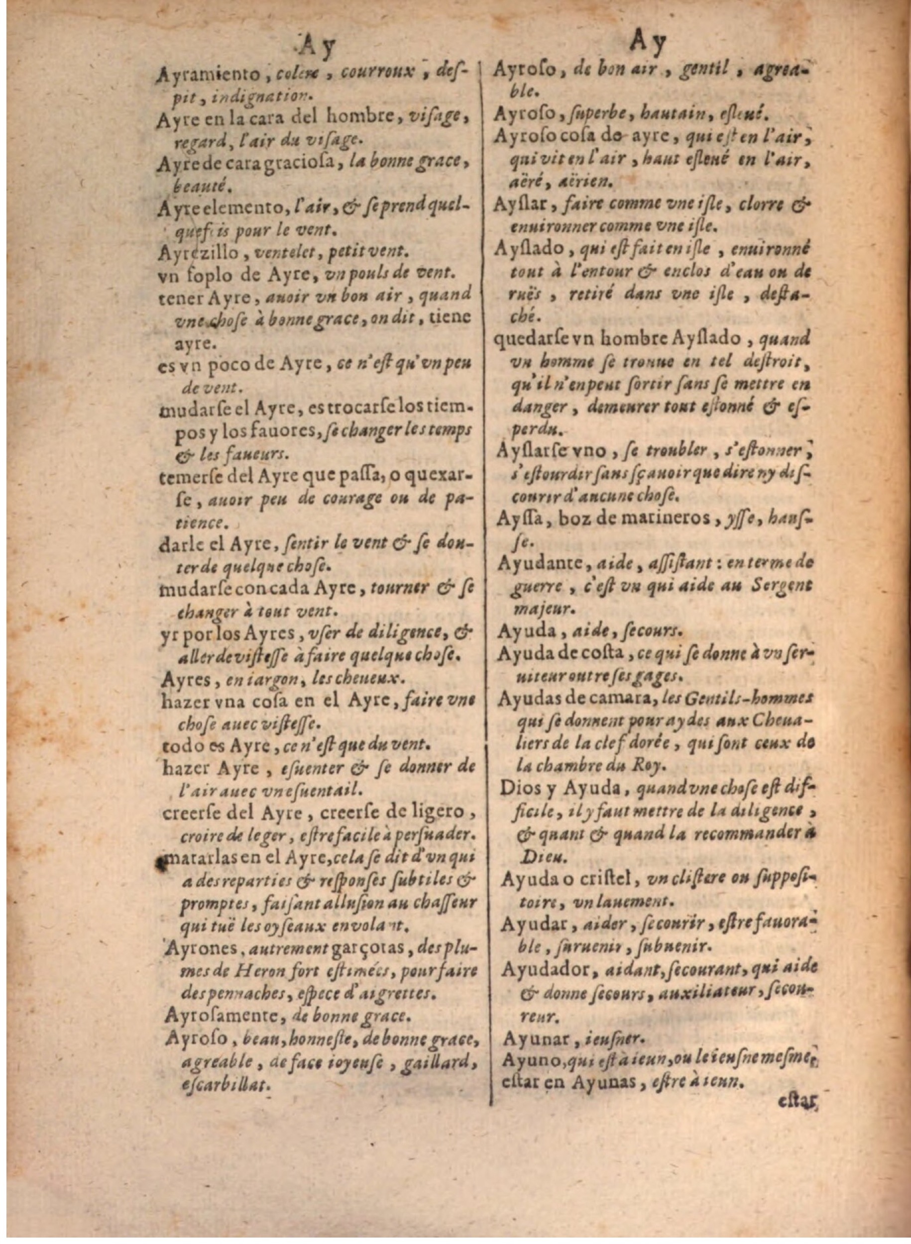 1645 - A. de Sommaville et A. Courbé - Trésor des deux langues espagnole et française - BSB Munich