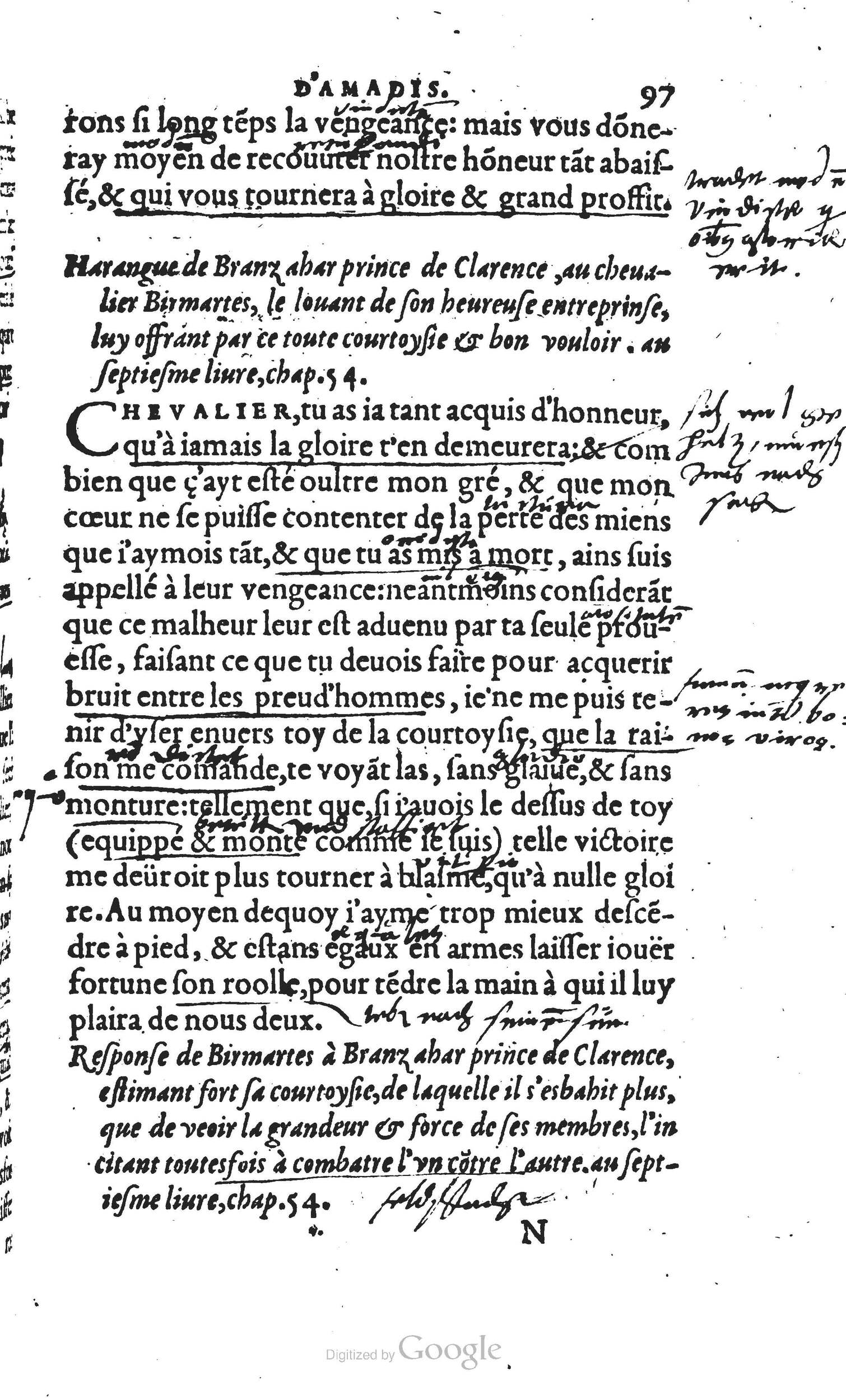 1560 - Vincent Sertenas et Gilles Robinot - Trésor des Amadis - British Library