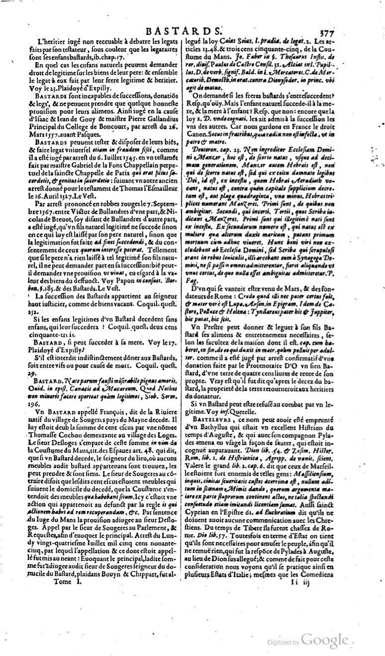 1629 - Veuve Nicolas Buon - Trésor du droit français (29620 T. 1) - BM Lyon