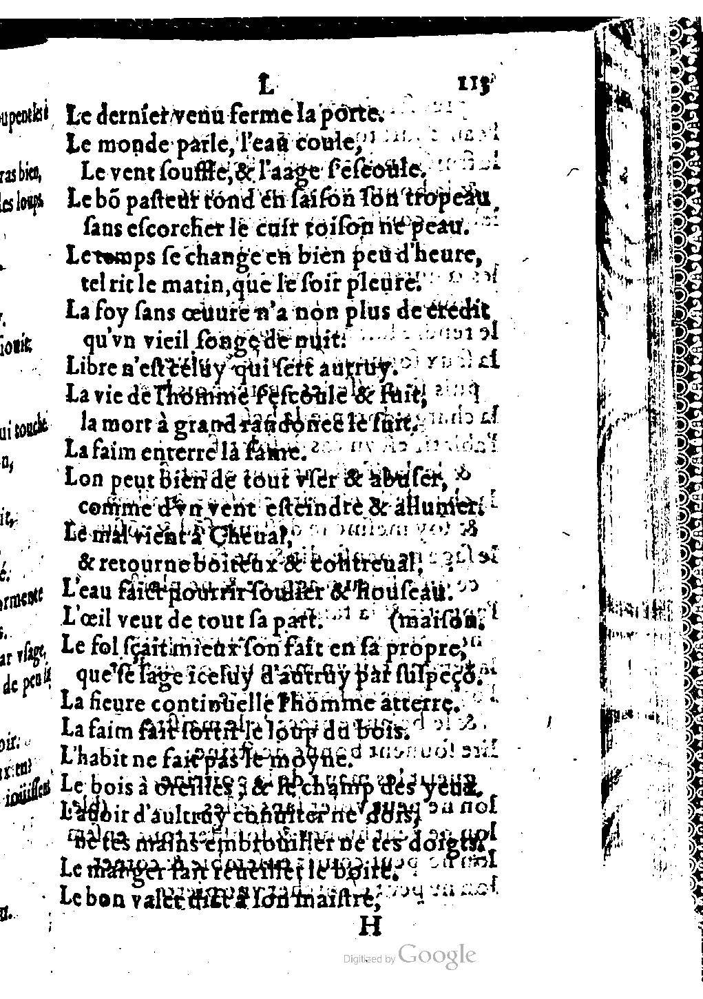 1582 - Nicolas Bonfons - Trésor des sentences dorées - BM Lyon 1582 - Nicolas Bonfons - Trésor des sentences dorées - BM Lyon