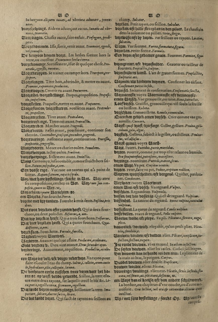 1573 - Christophe Plantin - Trésor du langage bas-allemand - Greifswald