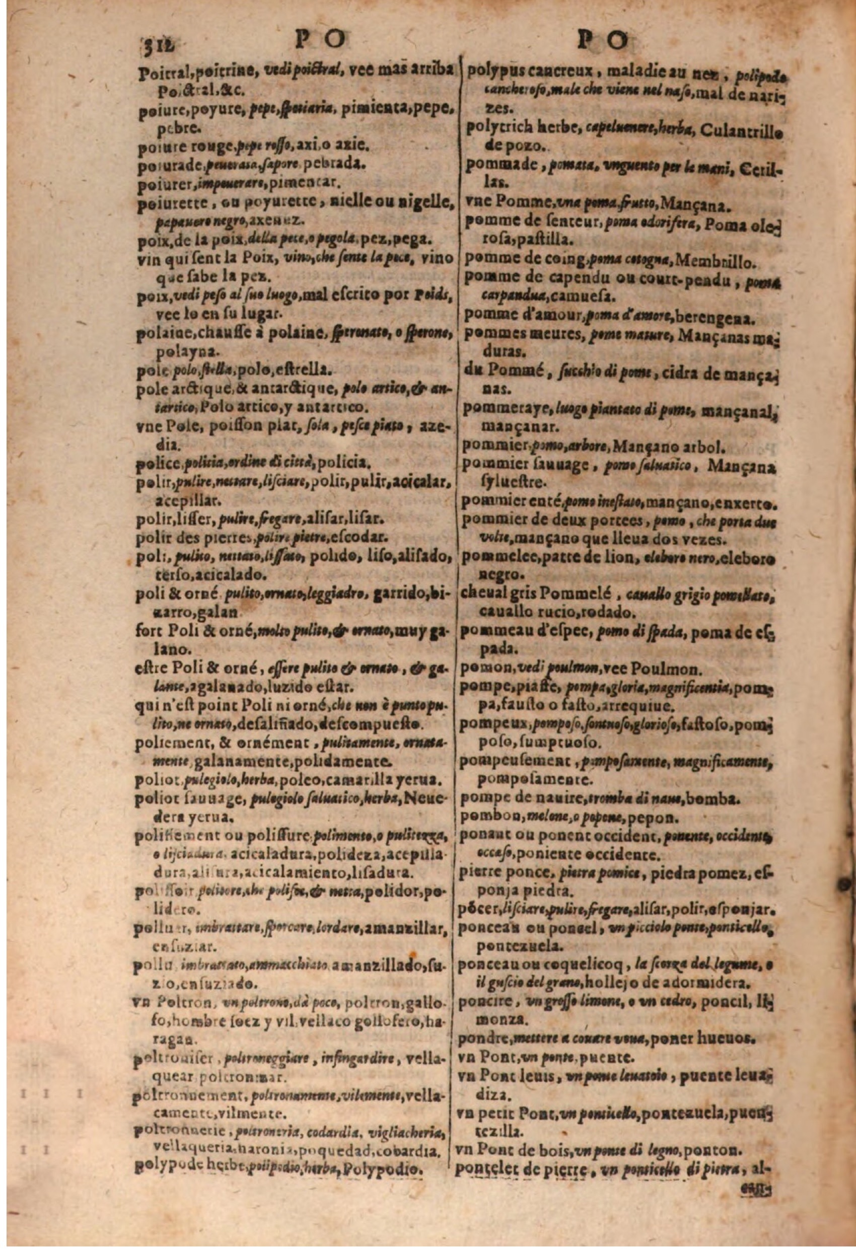 1637 - Jacques Crespin - Trésor des trois langues (Trois parties) - BSB Munich