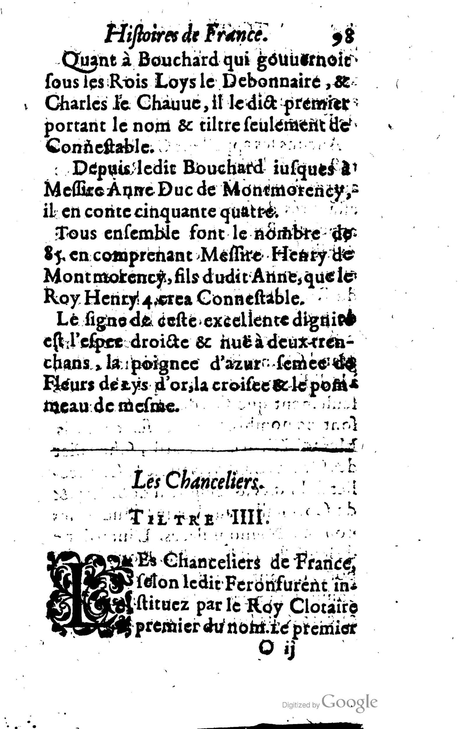 1619 - Jean Corrozet - Trésor des histoires de France - BSB Munich