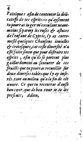 1623 - Jacques Cailloüé - Trésor ou recueil des chansons amoureuses - British Library