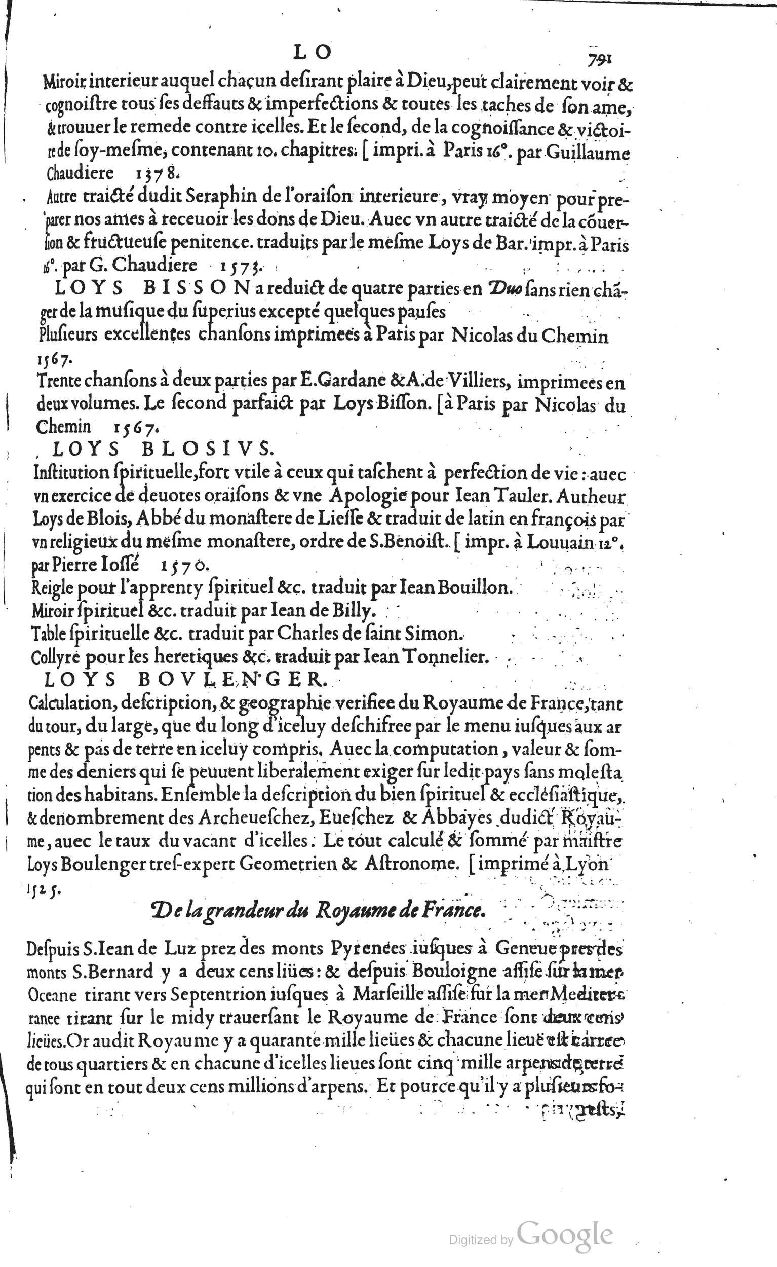 1585 - Barthélemy Honorat - Bibliothèques françaises - BSB Munich