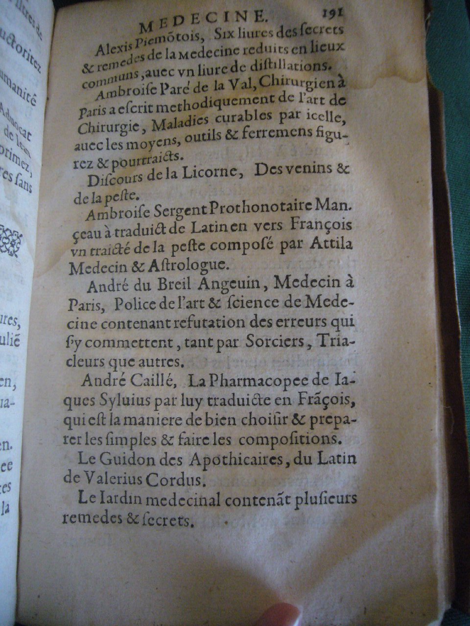 1602 - François Jacquin - Trésor des bons esprits français - BnF Arsenal