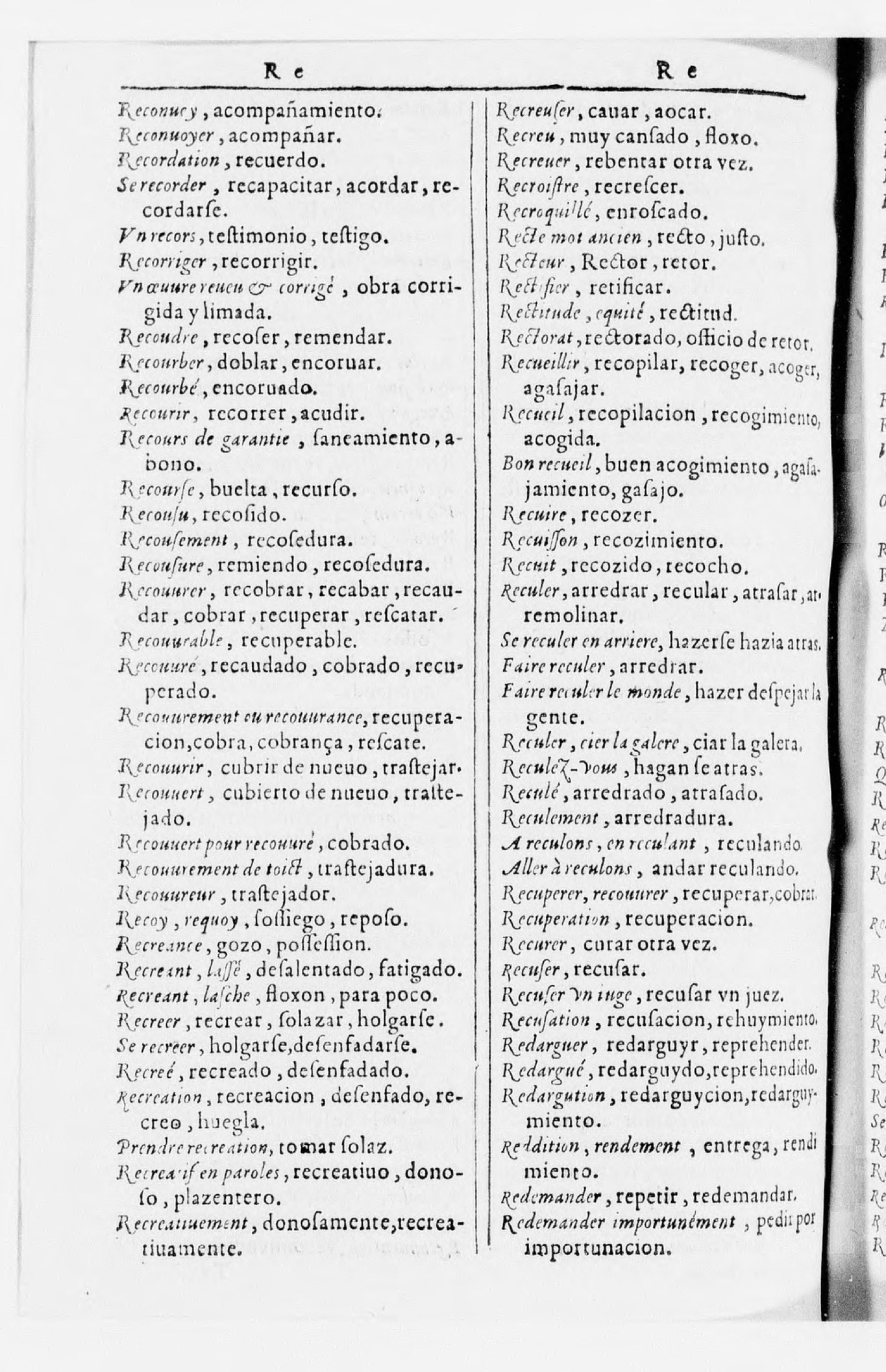 1616 - Veuve Marc Orry - Trésor des deux langues espagnole et française (Seconde partie) - BnF 1616 - Veuve Marc Orry - Trésor des deux langues espagnole et française (Seconde partie) - BnF
