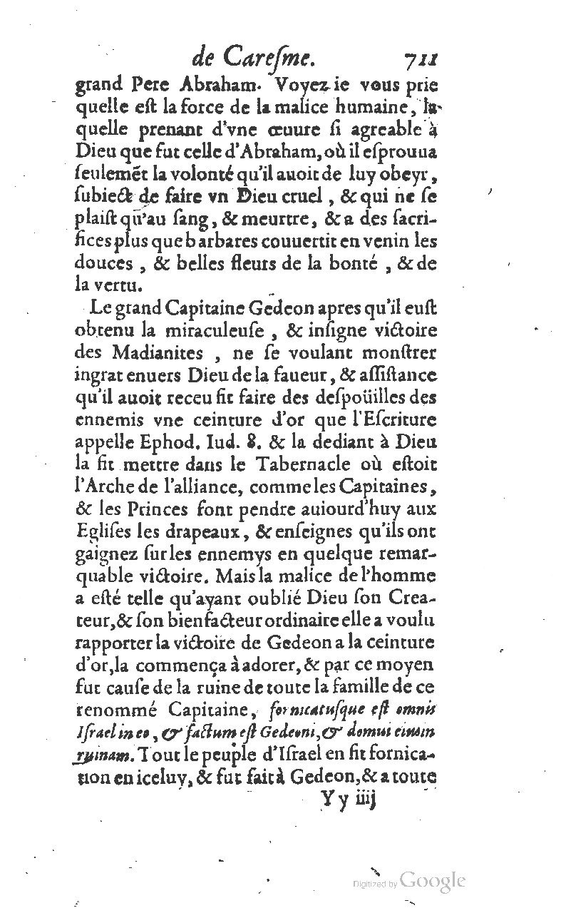 1607 - Nicolas Du Fossé - Trésor quadragésimal - T 01 - BM Lyon