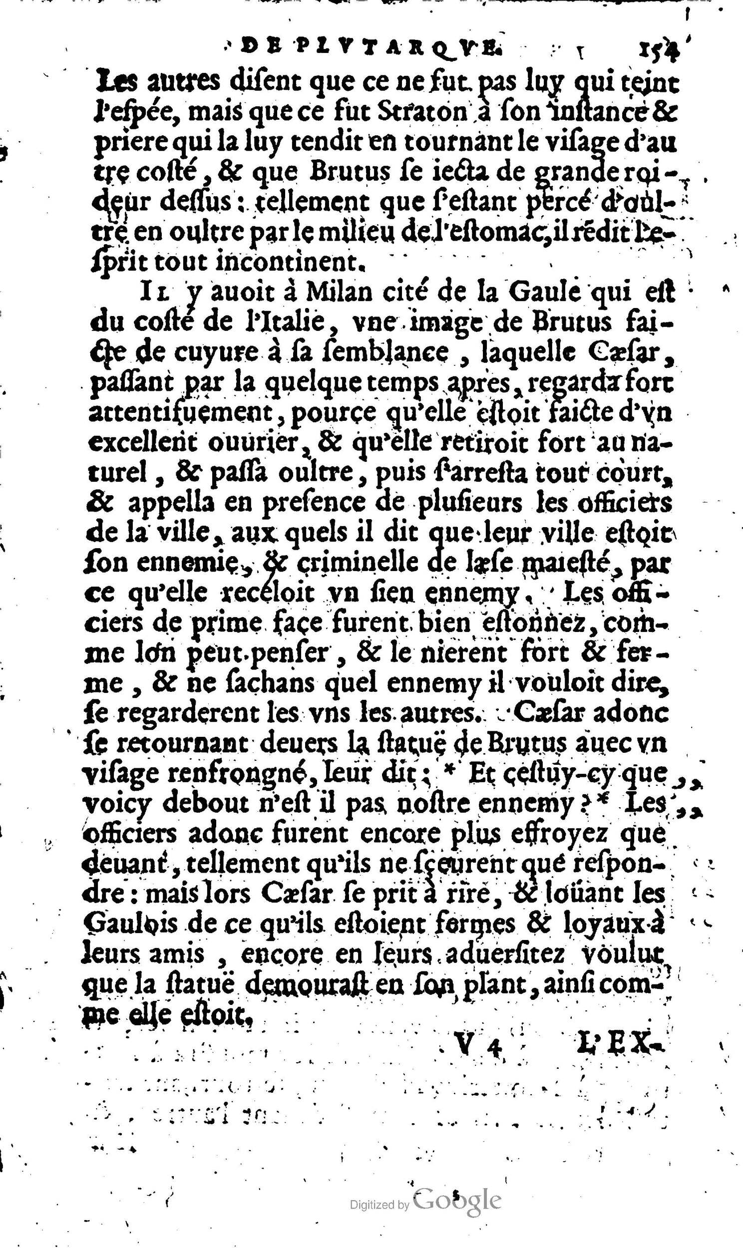 1568 - Willem Silvius - Trésor des vies de Plutarque - Anvers Plantin-Moretus