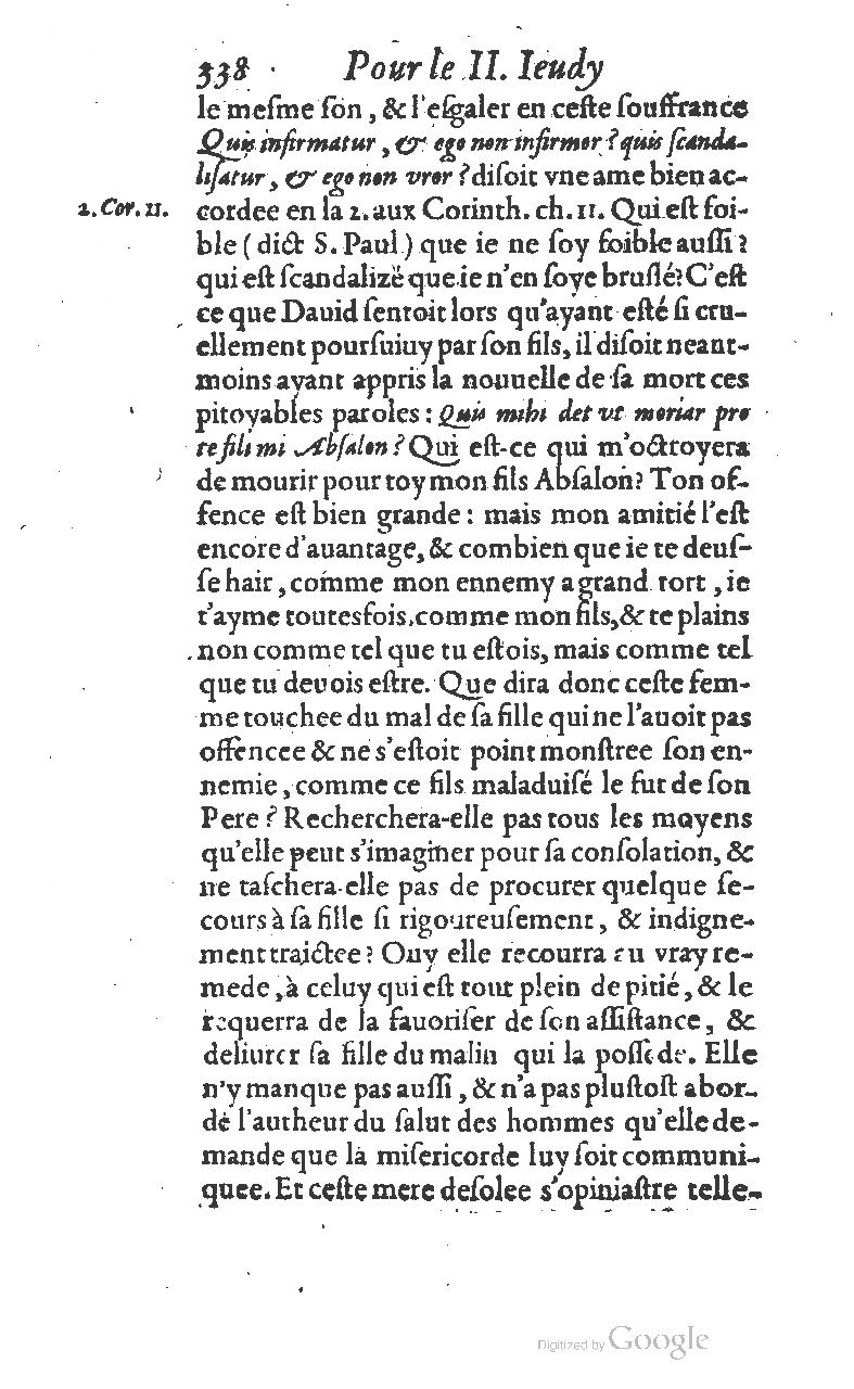 1607 - Nicolas Du Fossé - Trésor quadragésimal - T 01 - BM Lyon