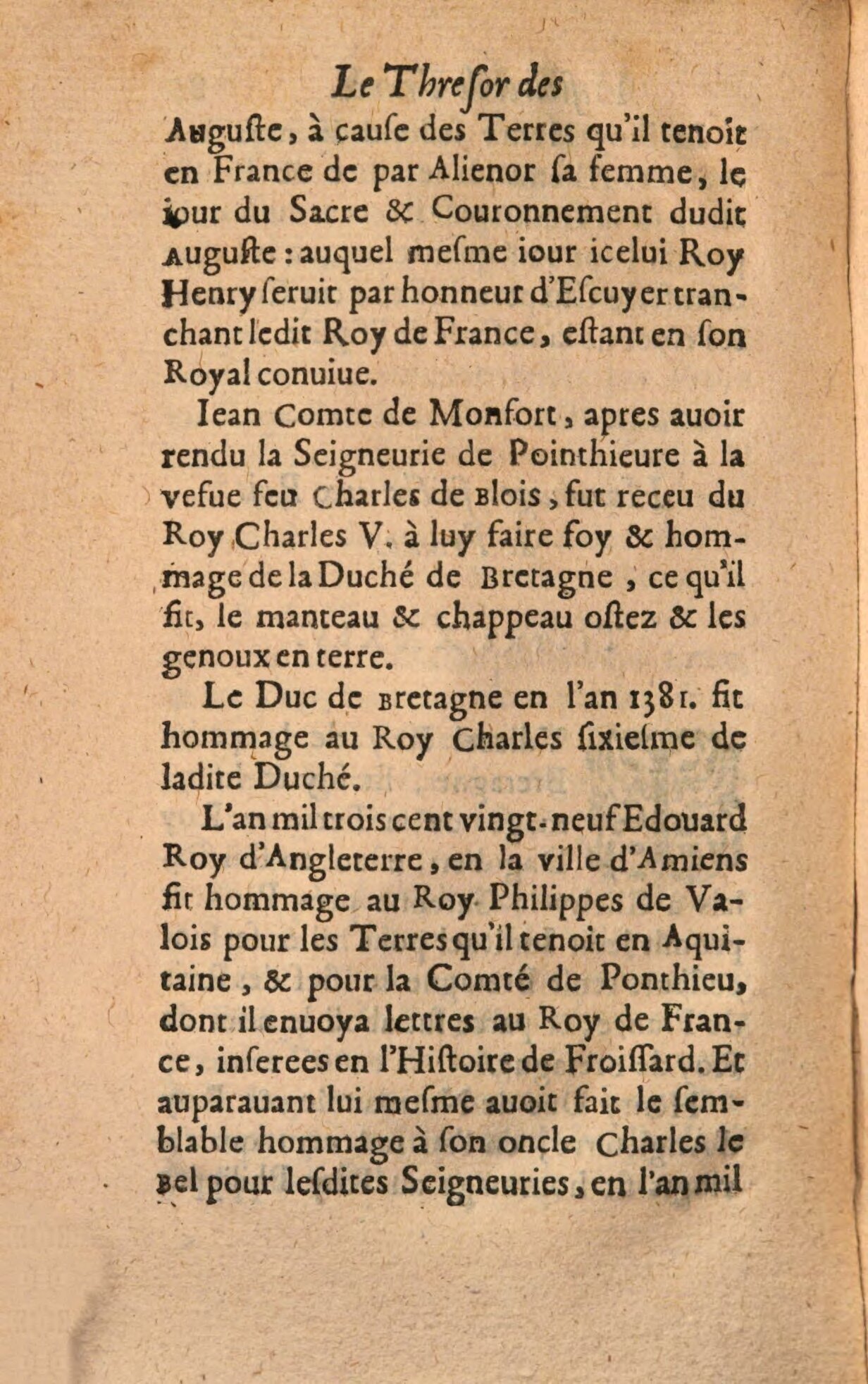 1639 - Jean Corrozet - Trésor des histoires de France - BSB Munich