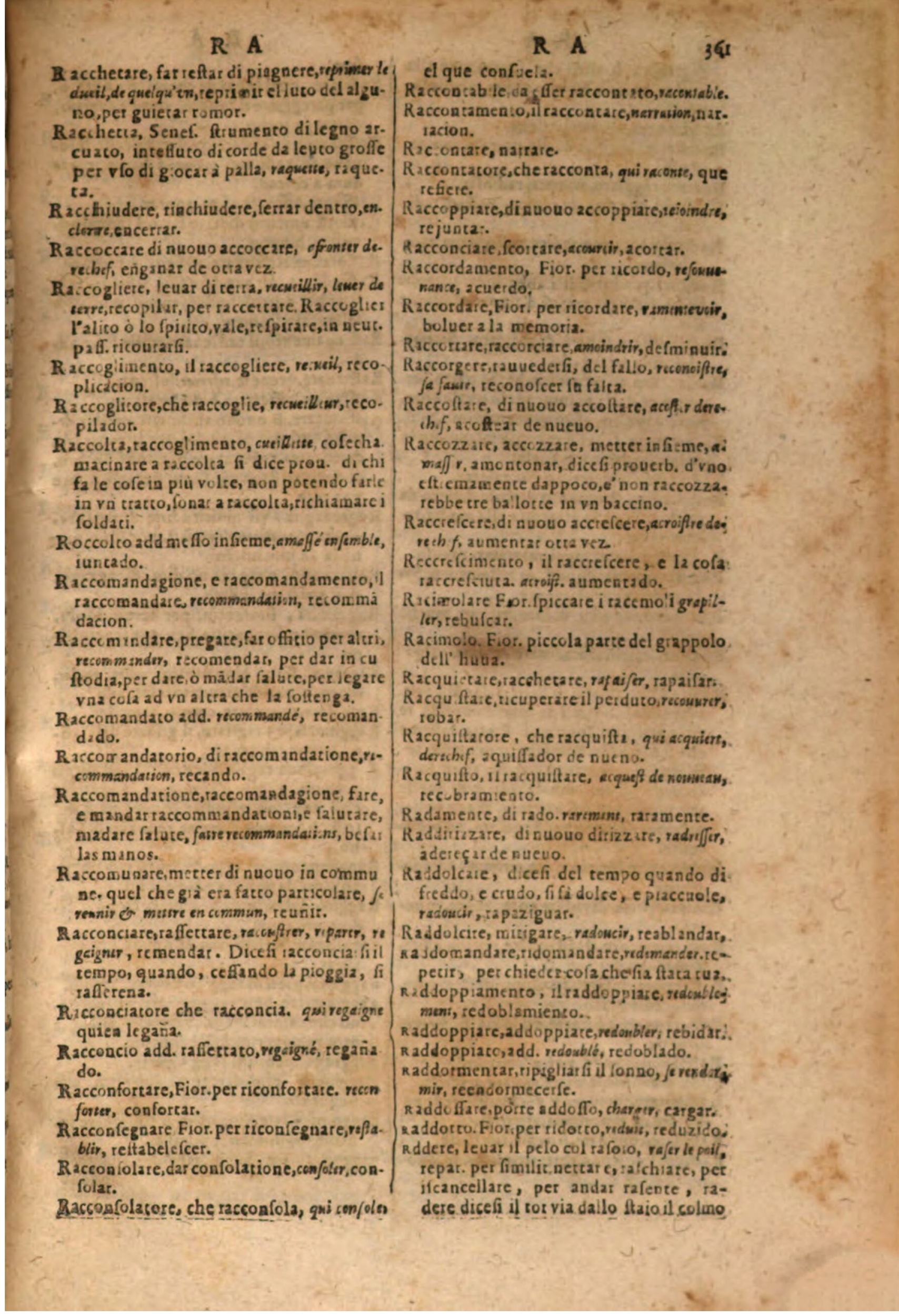 1609 - Philippe Albert et Alexandre Pernet - Trésor des trois langues, francoise, italienne et espagnole (Troisième partie) - BSB Munich 1609 - Philippe Albert et Alexandre Pernet - Trésor des trois langues, francoise, italienne et espagnole (Troisième partie) - BSB Munich