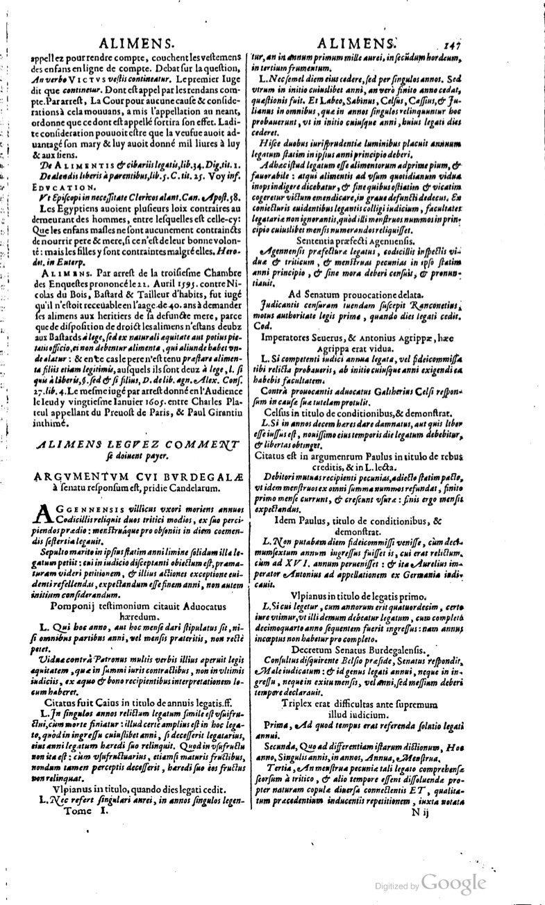 1629 - Veuve Nicolas Buon - Trésor du droit français (21754 T. 1) - BM Lyon