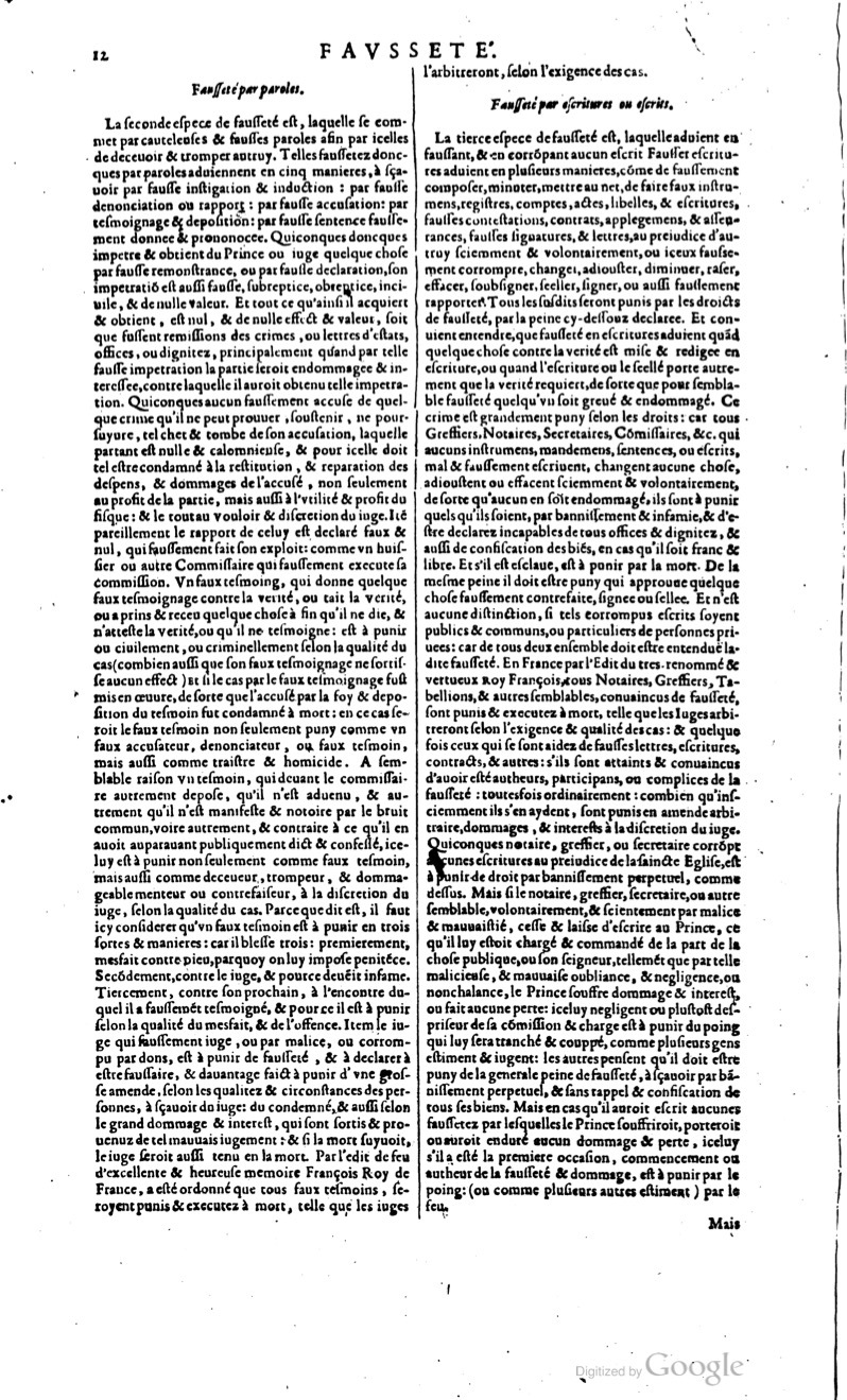 1629 - Veuve Nicolas Buon - Trésor du droit français (29620 T. 2) - BM Lyon