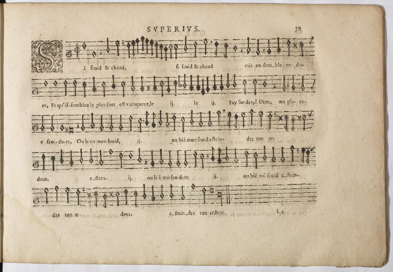 1594 - Paul Marceau - Trésor de musique d&#039;Orlande de Lassus, Superius, Bassus, Tenor, Quinta pars - BnF