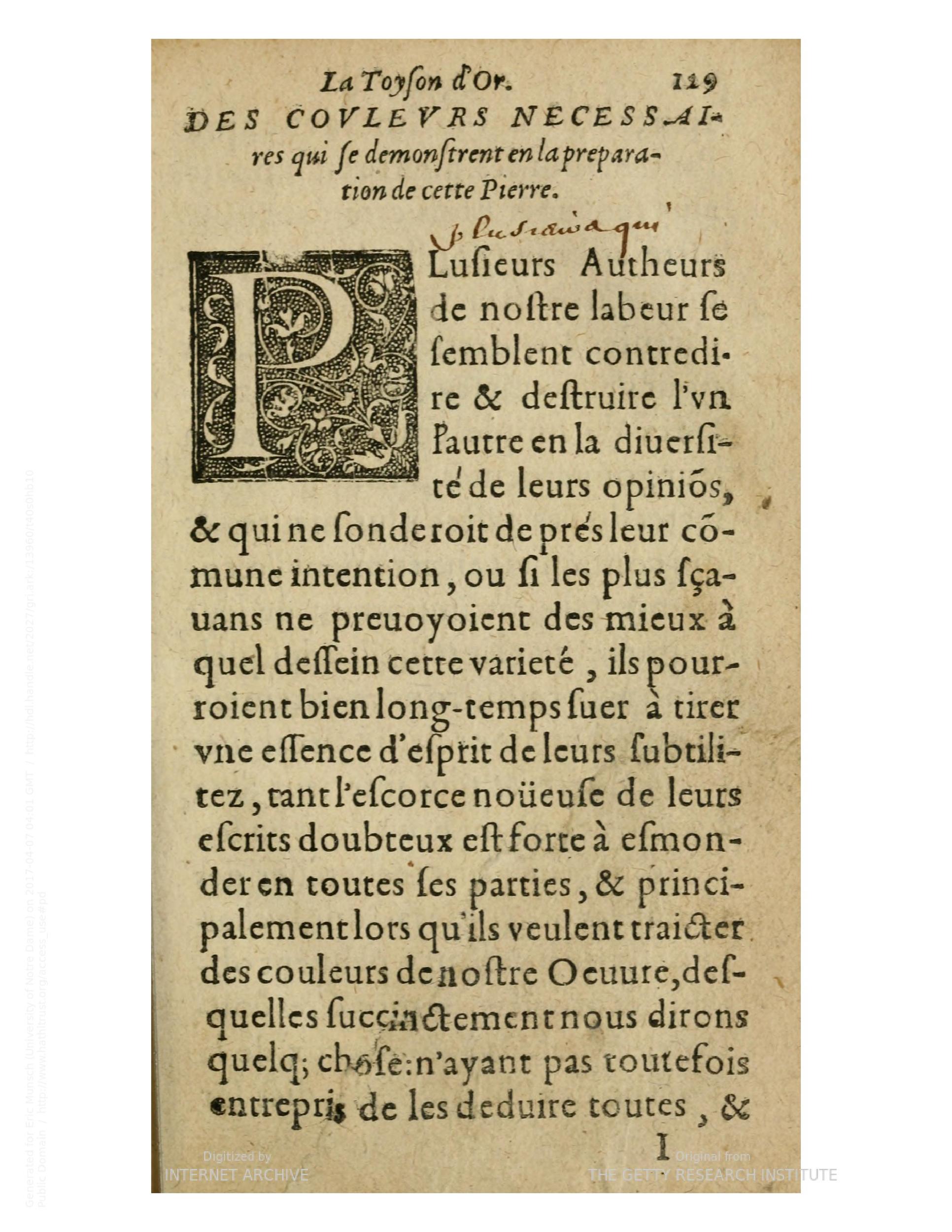 1612 - Charles Sevestre - Toison d’or ou la fleur des trésors - Getty Research Institute