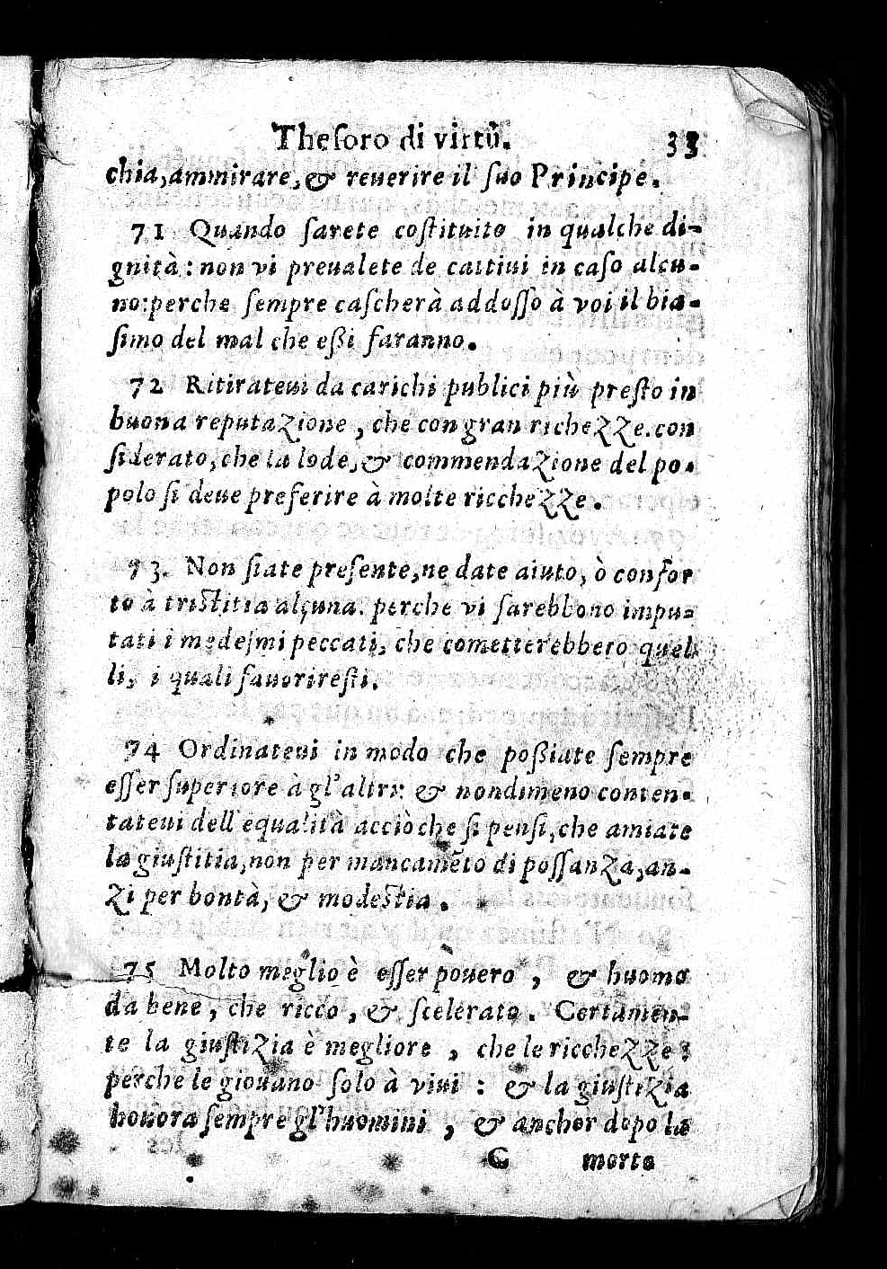 1592  - Giorgio Marescotti - Trésor de vertu - Arezzo