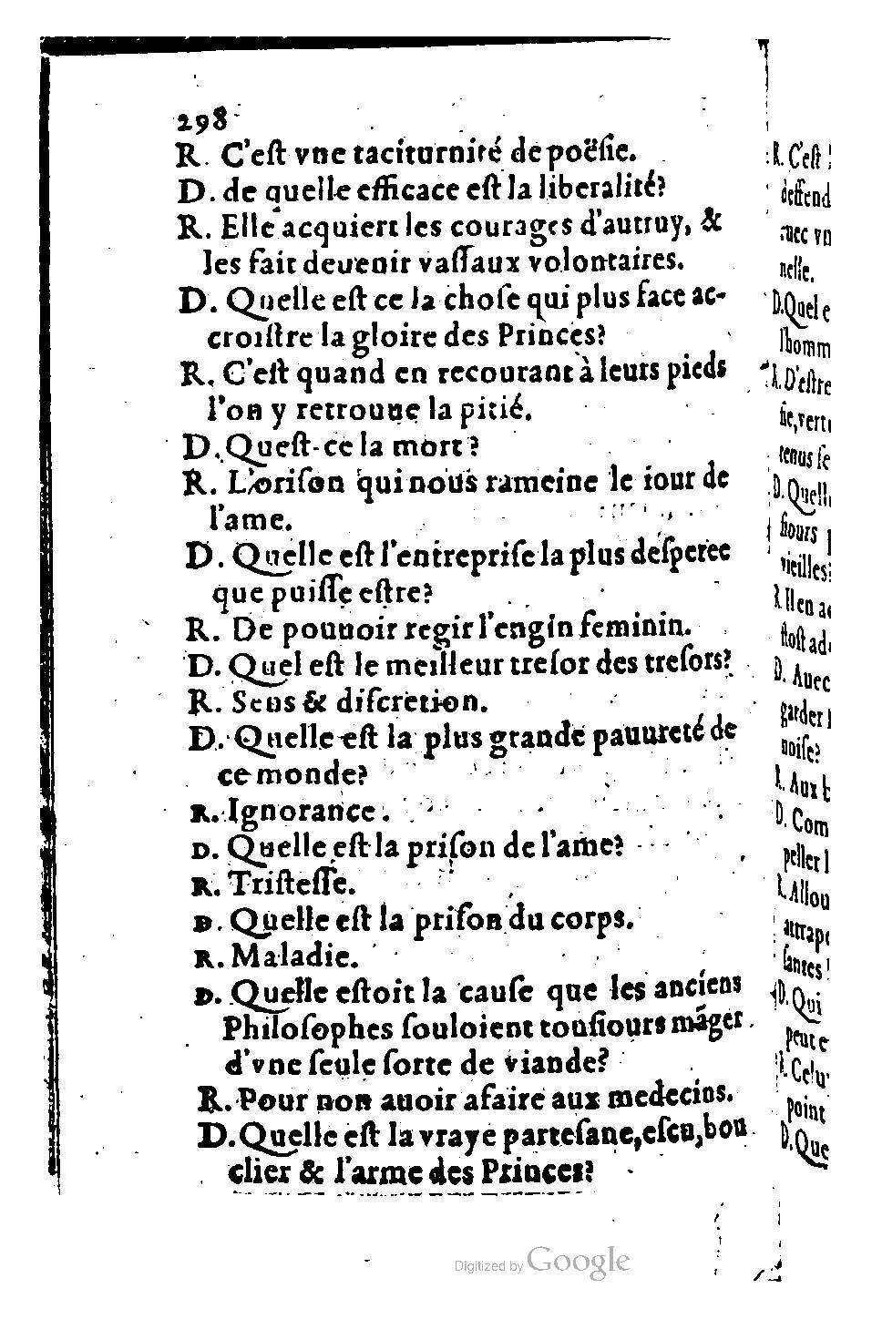 1582 - Nicolas Bonfons - Trésor des sentences dorées - BM Lyon