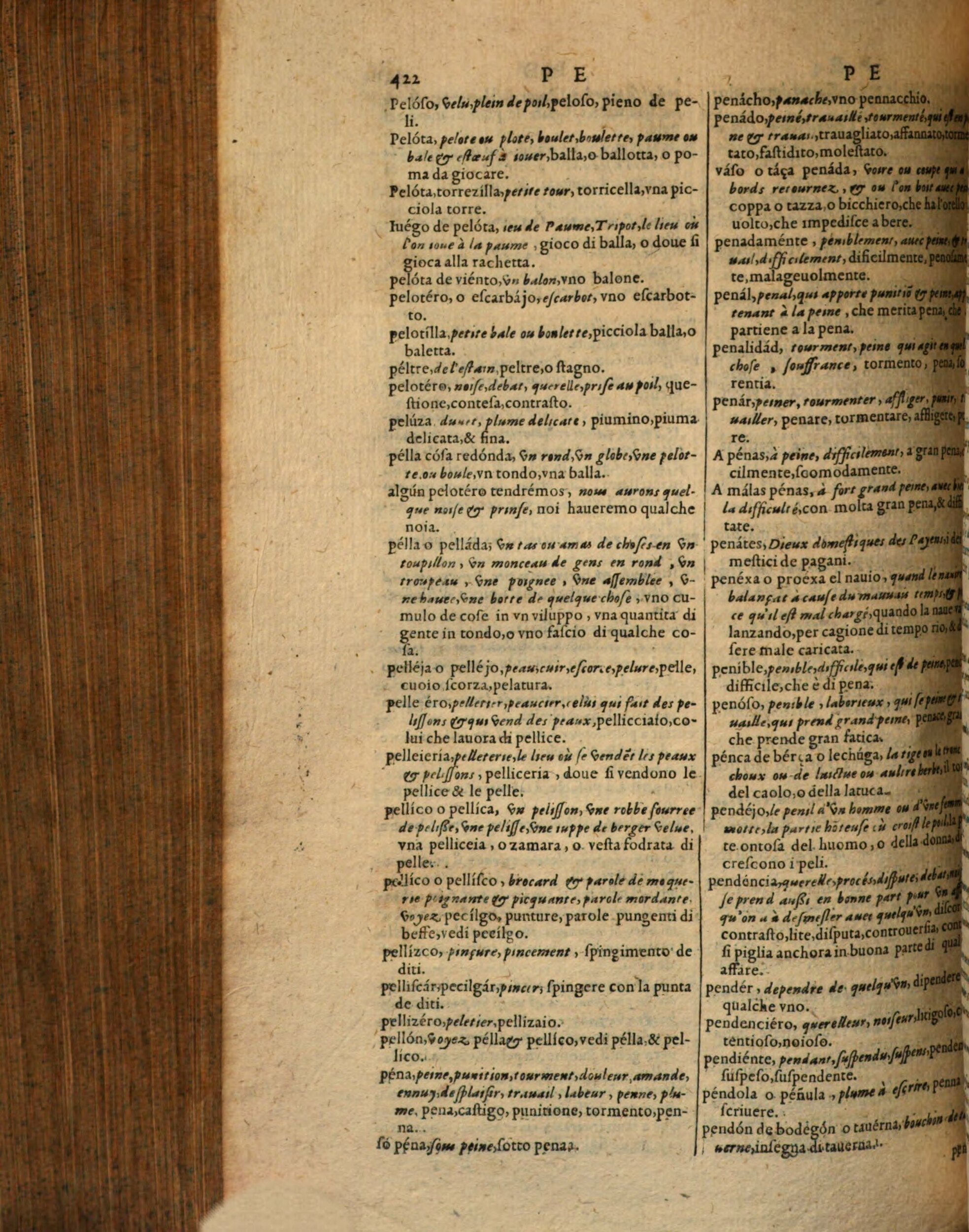 1617 - Samuel Crespin - Trésor des trois langues espagnole, française et italienne (Première partie) - Regensburg
