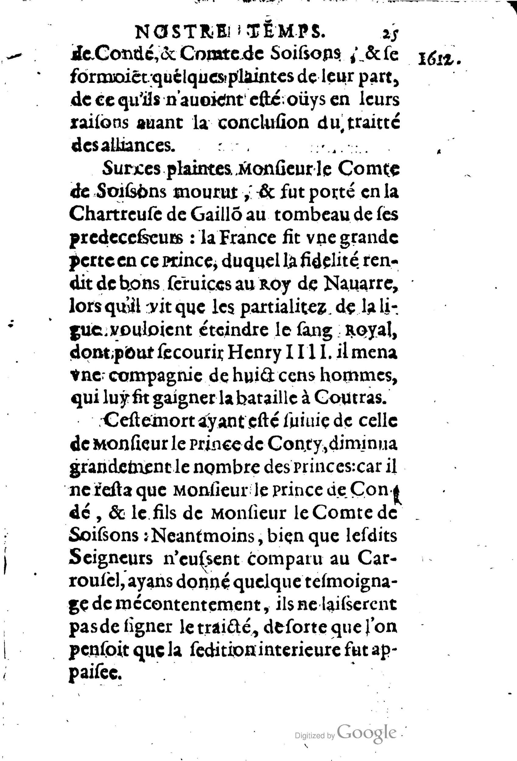 1623 - Joseph Bouillerot - Trésor de l’histoire générale de notre temps - BM Lyon