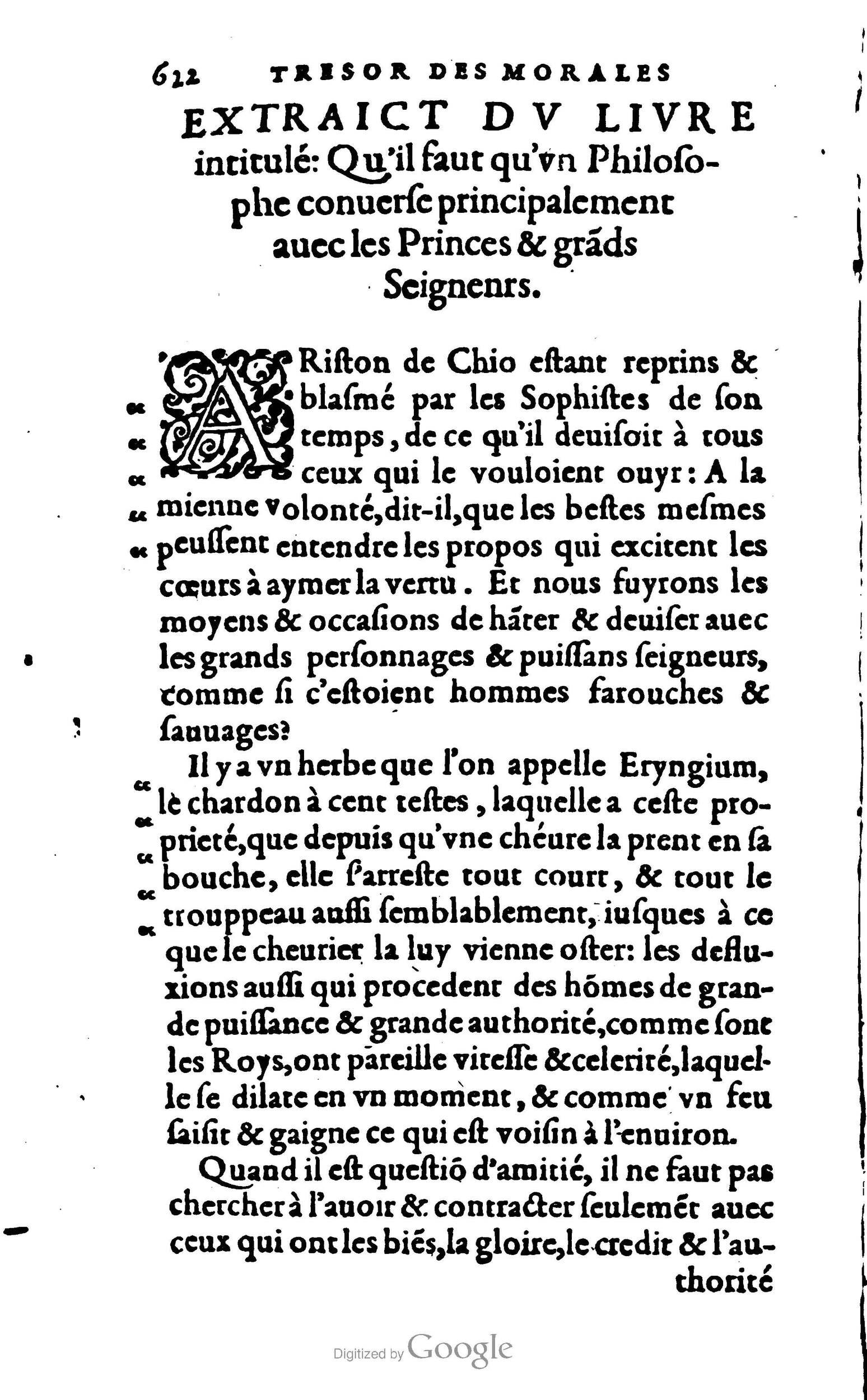 1578 - Jean Poupy - Trésor des morales de Plutarque - BSB Munich