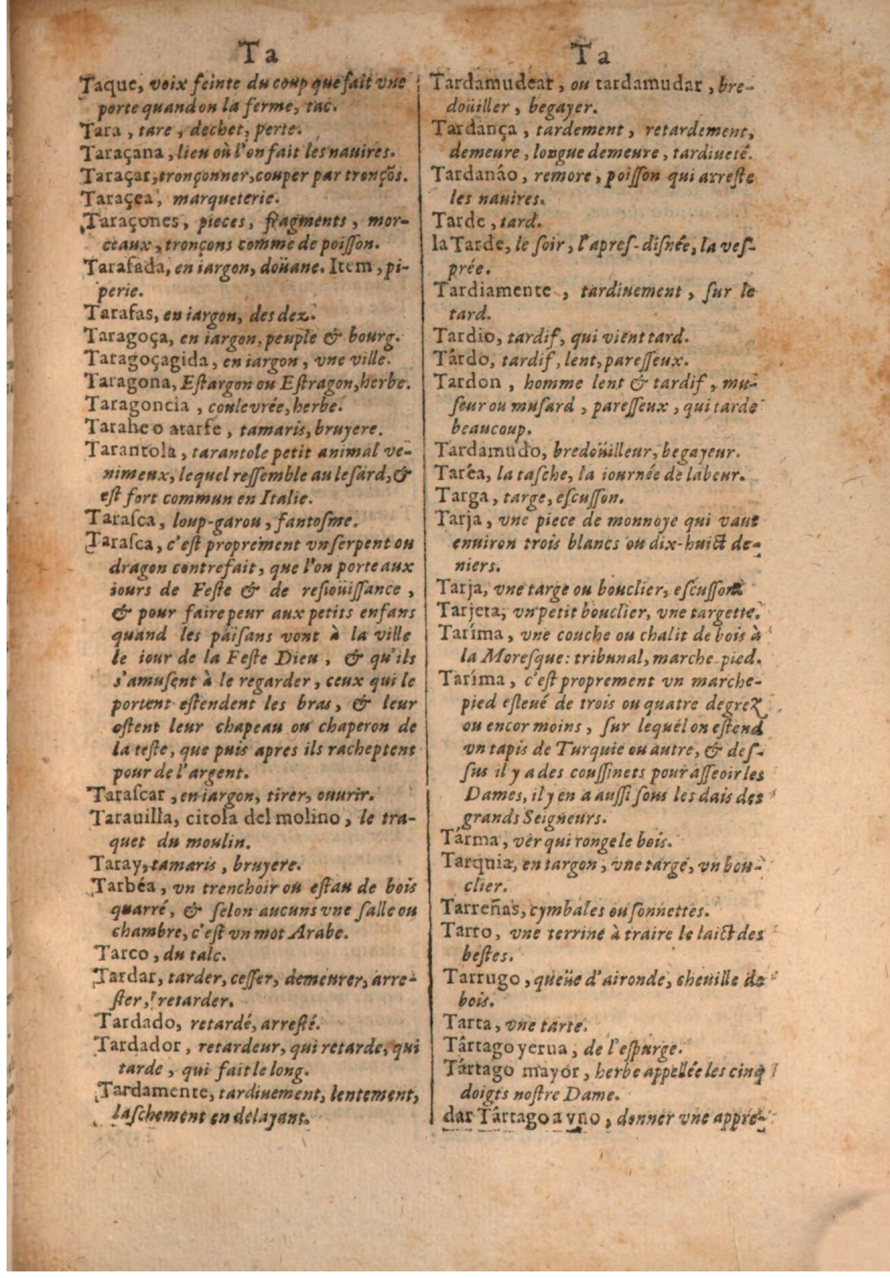 1645 - A. de Sommaville et A. Courbé - Trésor des deux langues espagnole et française - BSB Munich