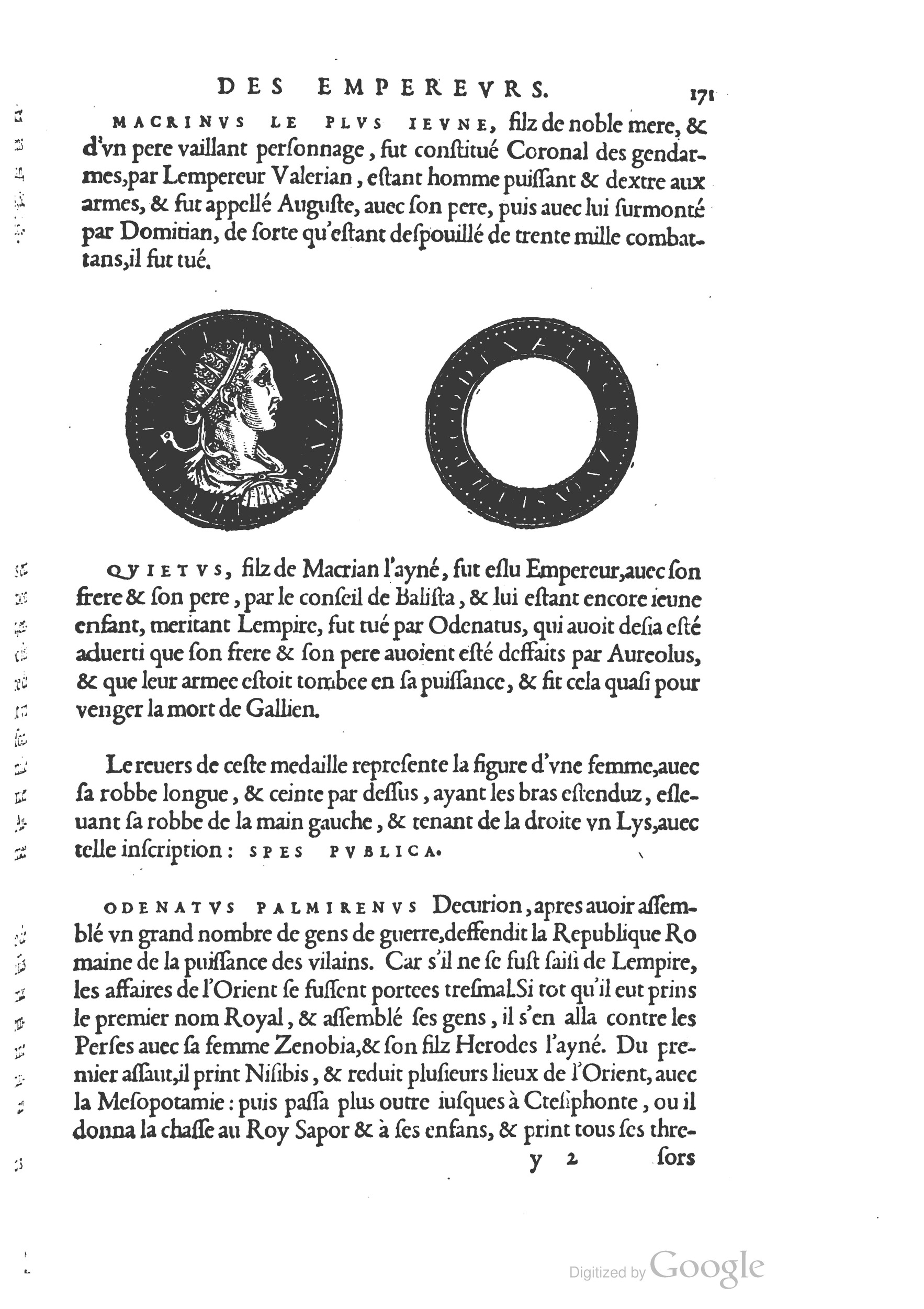 1553 - Jacopo Strada et Thomas Guérin - Épitome du Trésor des antiquités - BM Lyon